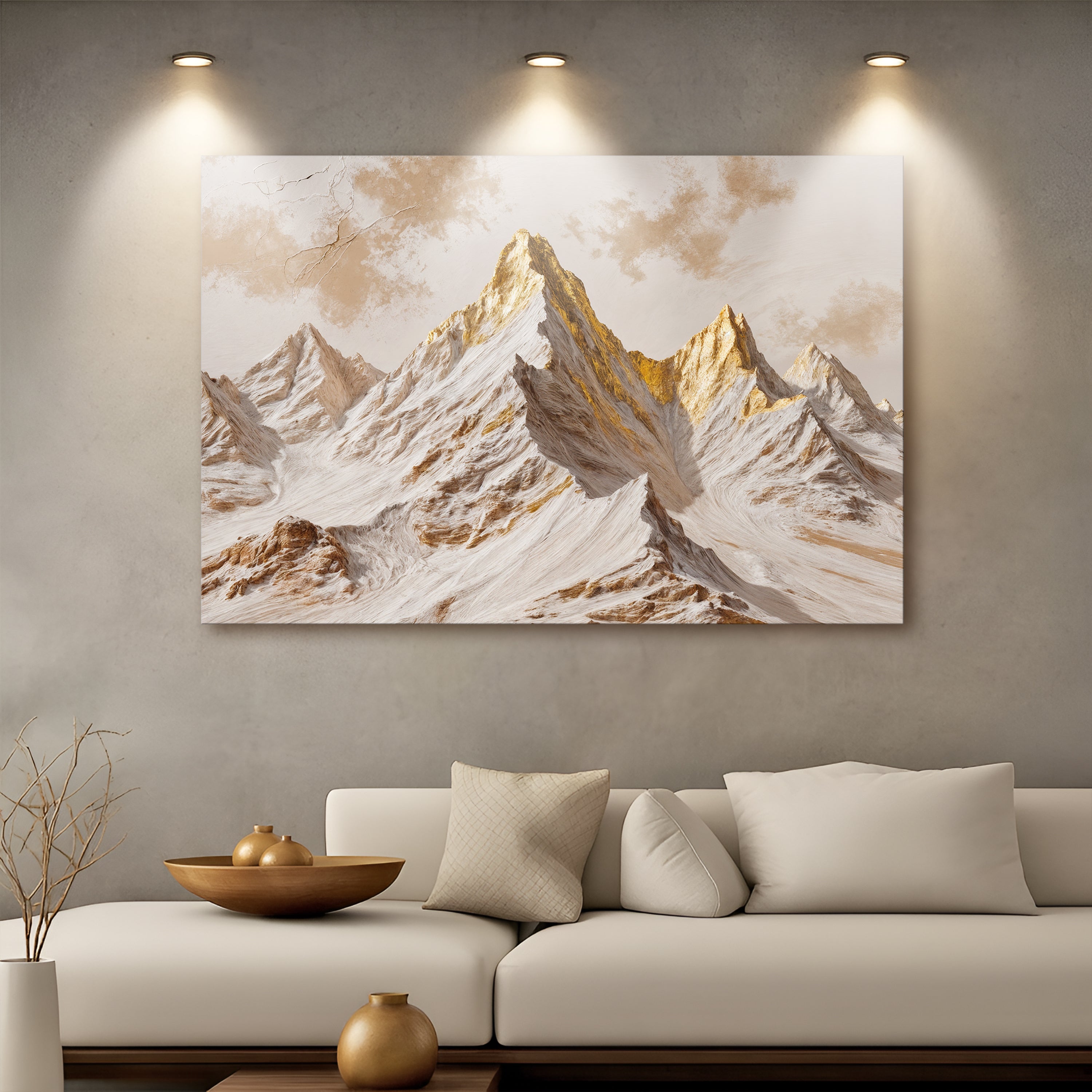Golden Peaks Wall Art on sale at MyriadMart