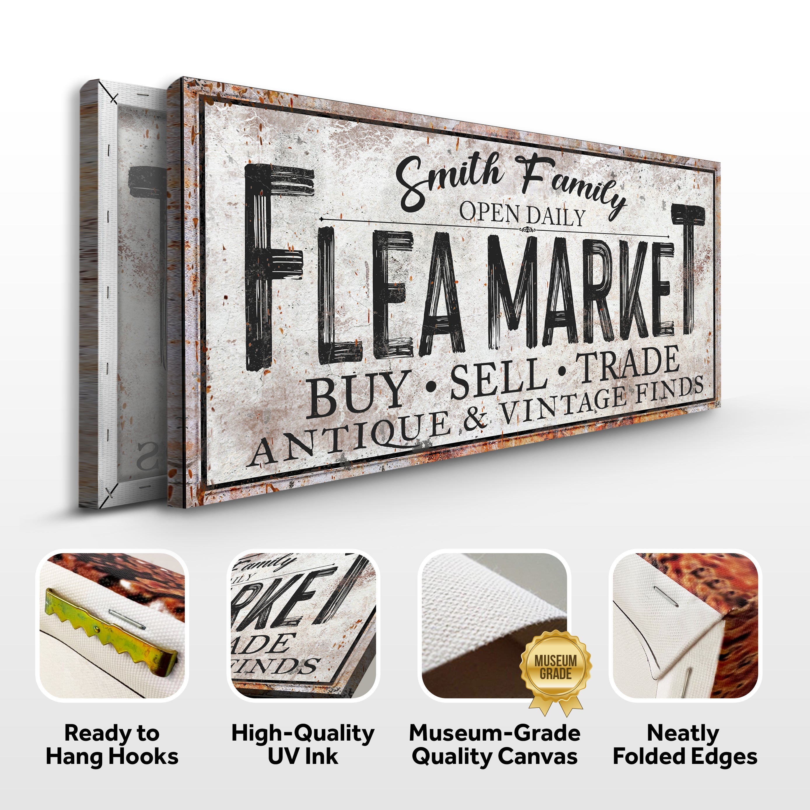 Family Flea Market Sign on sale at MyriadMart