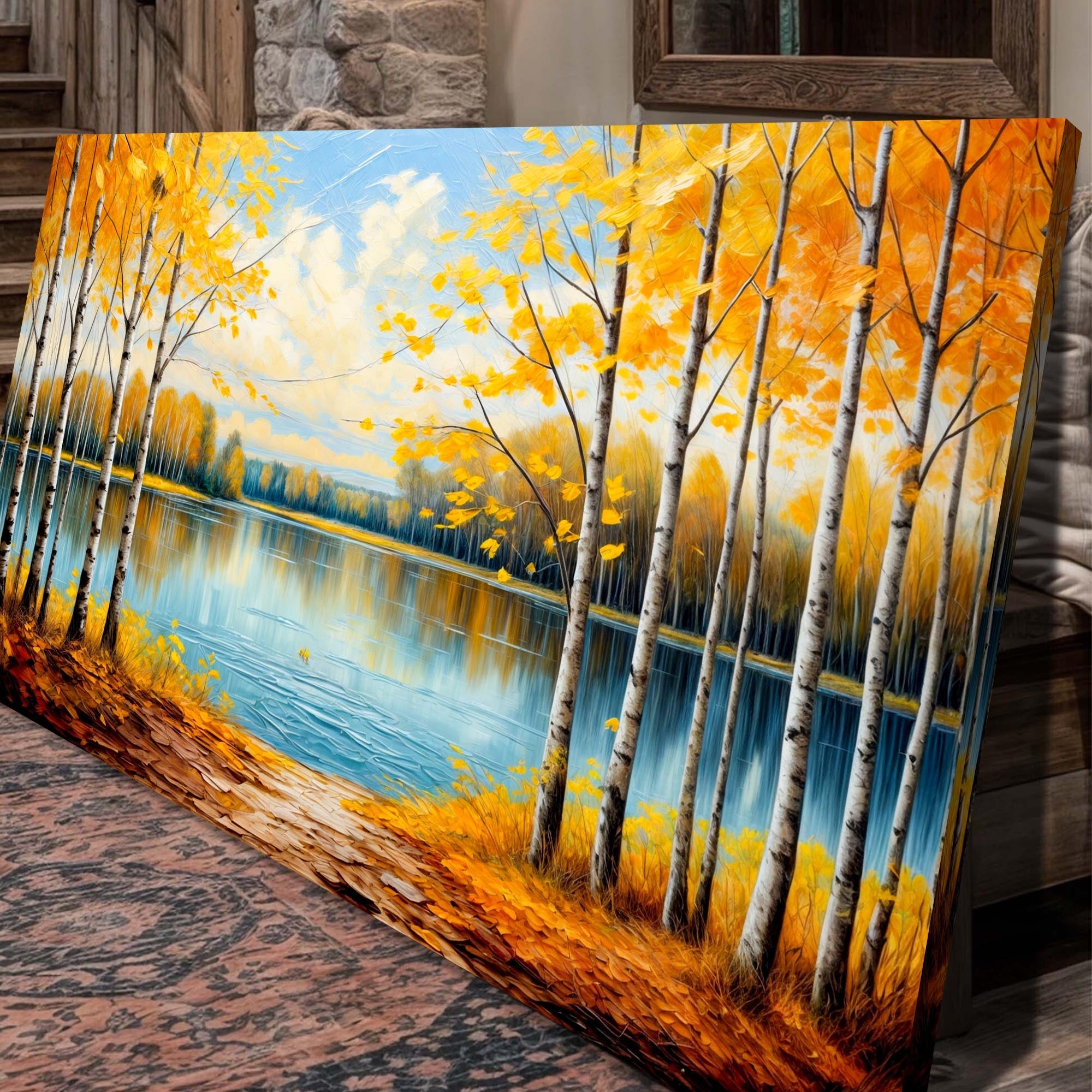 Autumn Whispers Impasto Wall Art on sale at MyriadMart