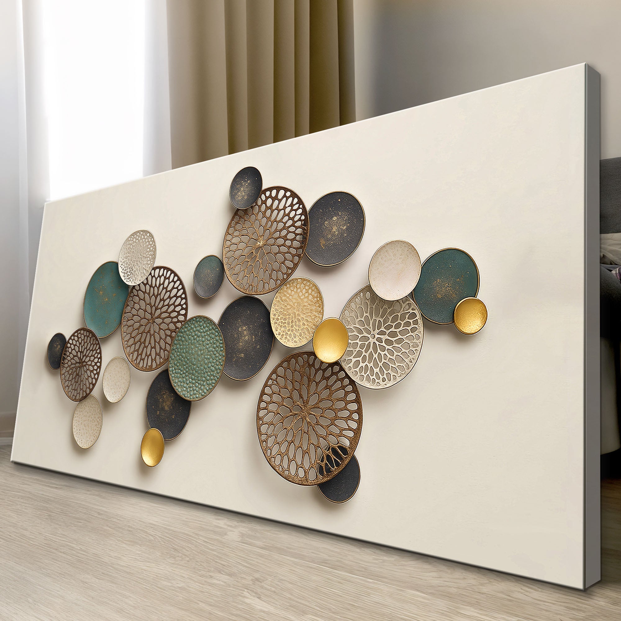 Lotus Leaf Abstract Wall Art II on sale at MyriadMart