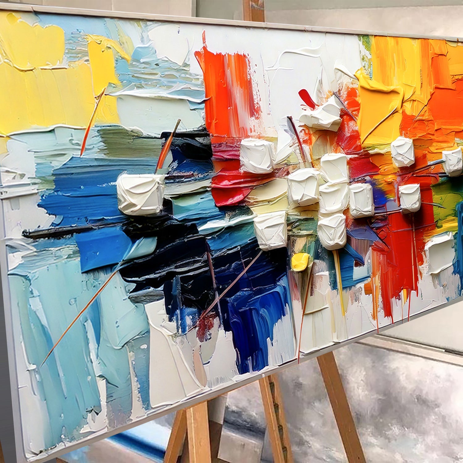 Urban Abstract Impasto Wall Art on sale at MyriadMart