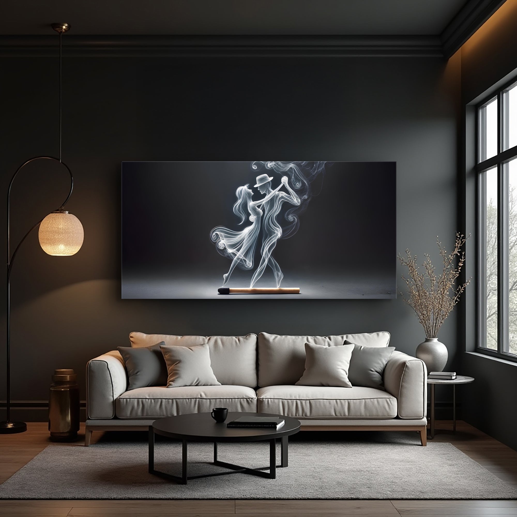 Modern Abstract Couple Dance Wall Art on sale at MyriadMart