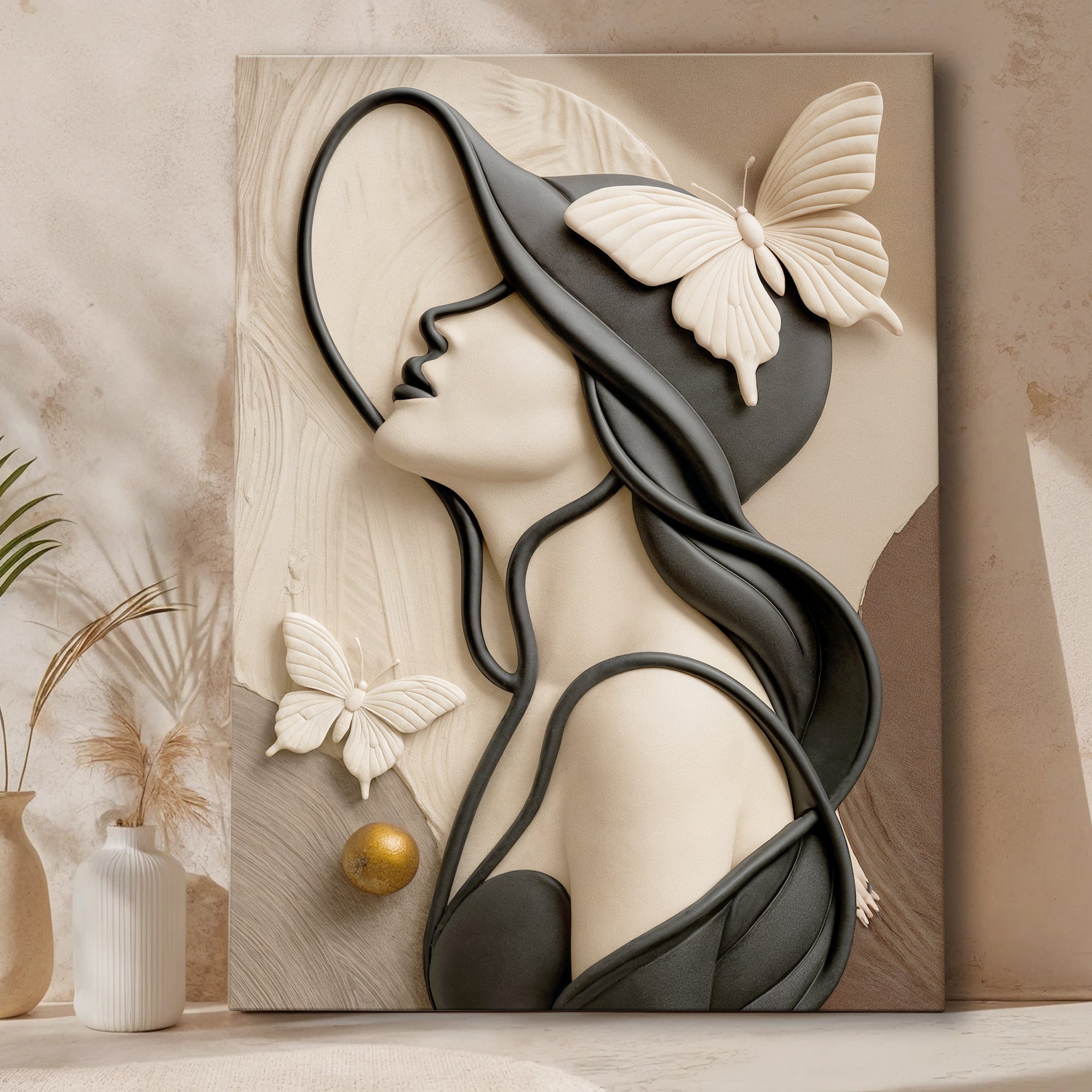 Woman's Delicate Lines Wall Art on sale at MyriadMart