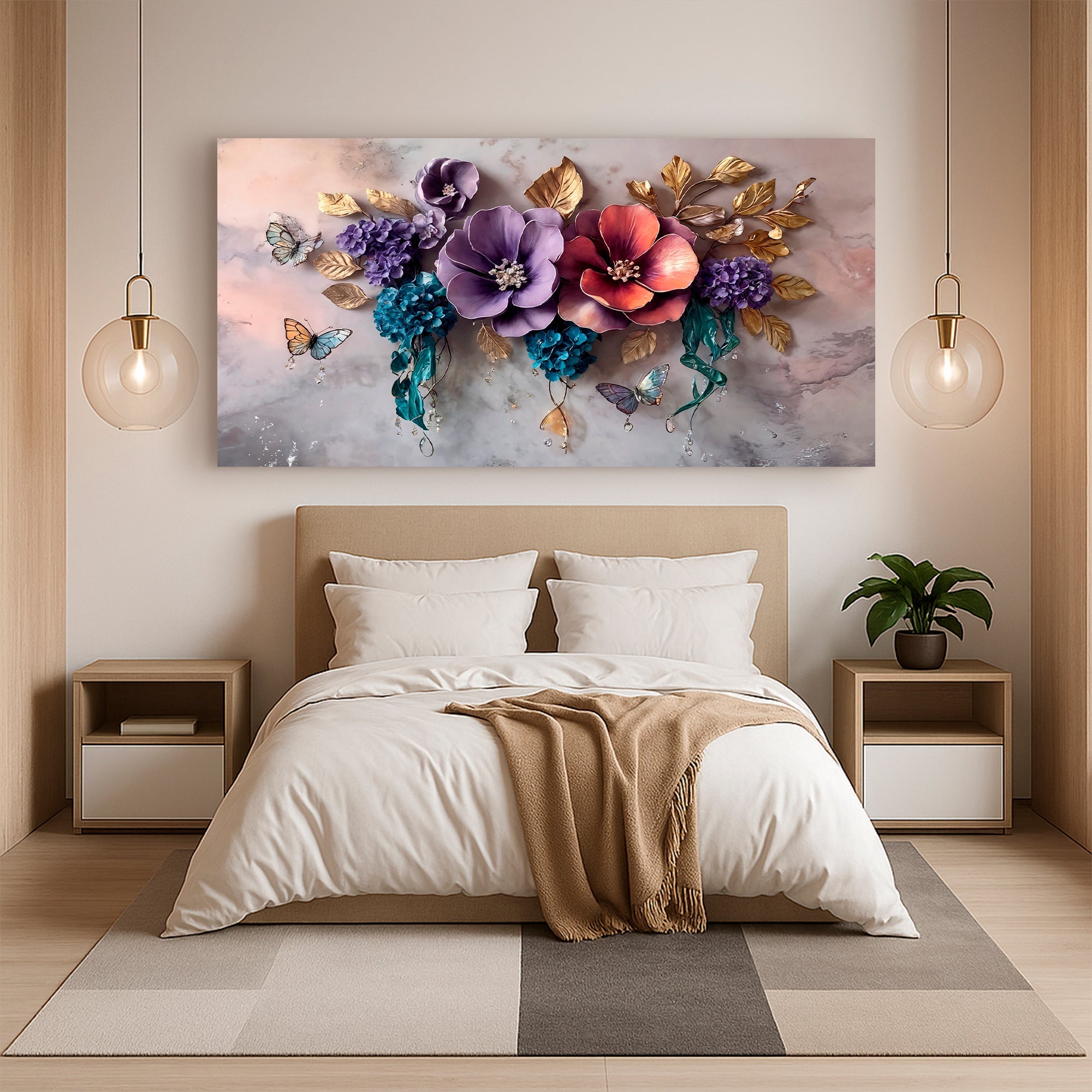 Floral Symphony Wall Art on sale at MyriadMart