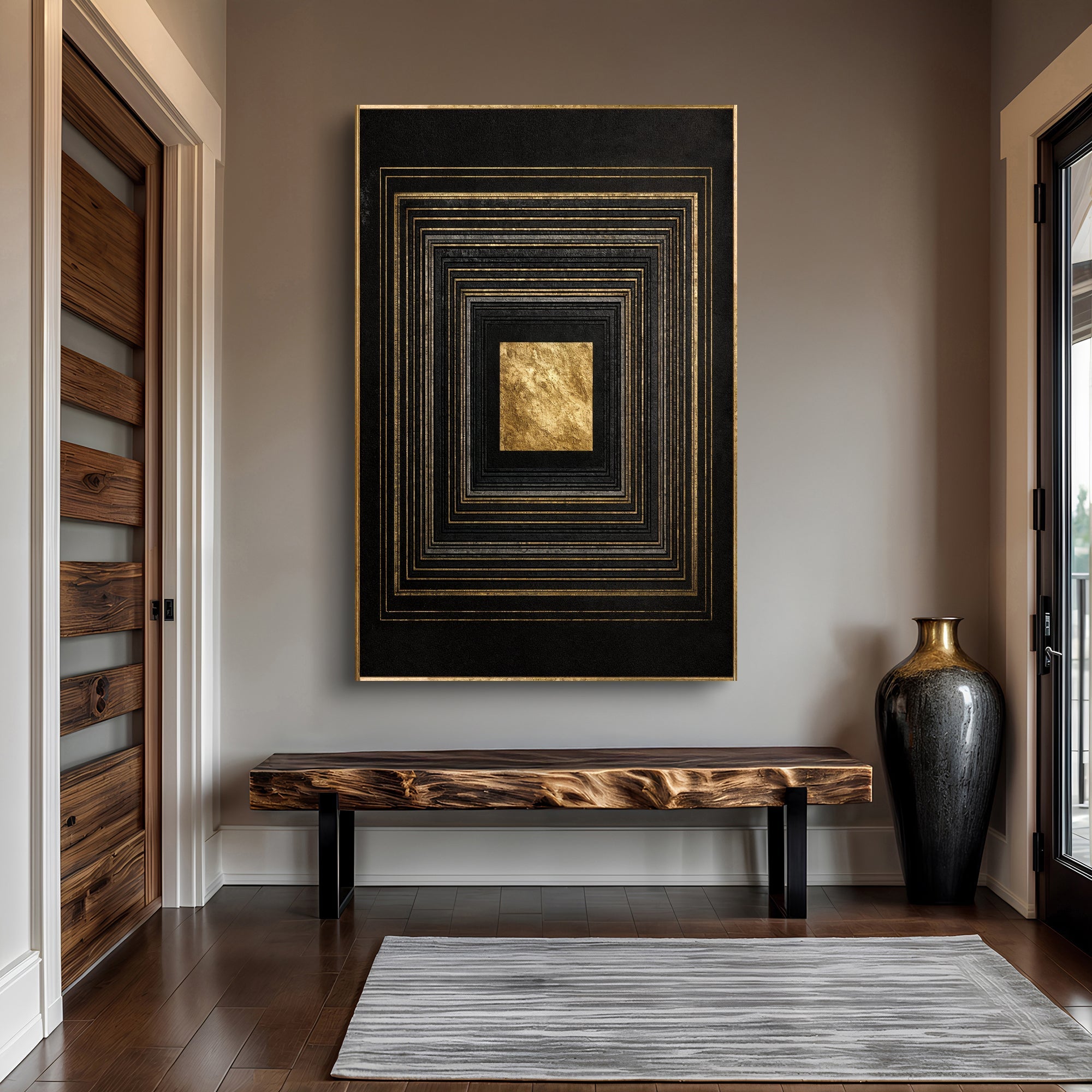 Black And Gold Core Wall Art on sale at MyriadMart