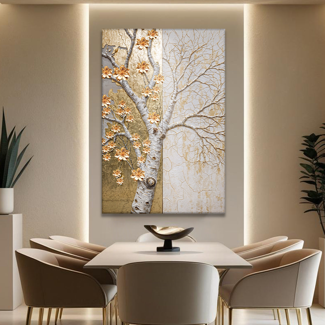 Ivory Seasons Impasto Wall Art on sale at MyriadMart