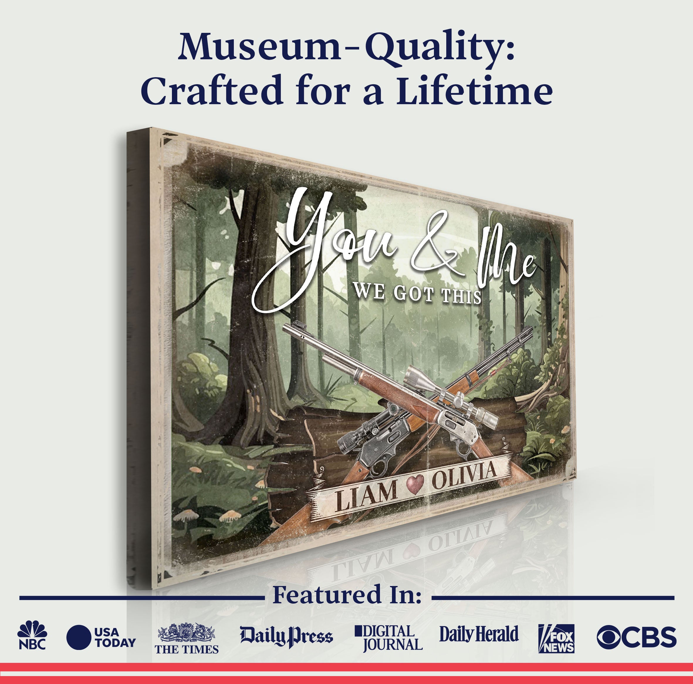 Gun Themed We Got This Couple Sign on sale at MyriadMart