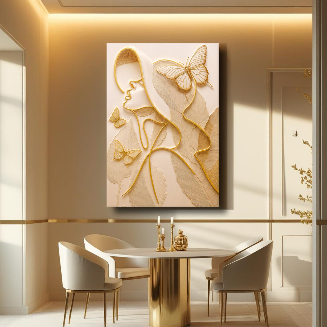 Minimalist Woman Line Wall Art on sale at MyriadMart