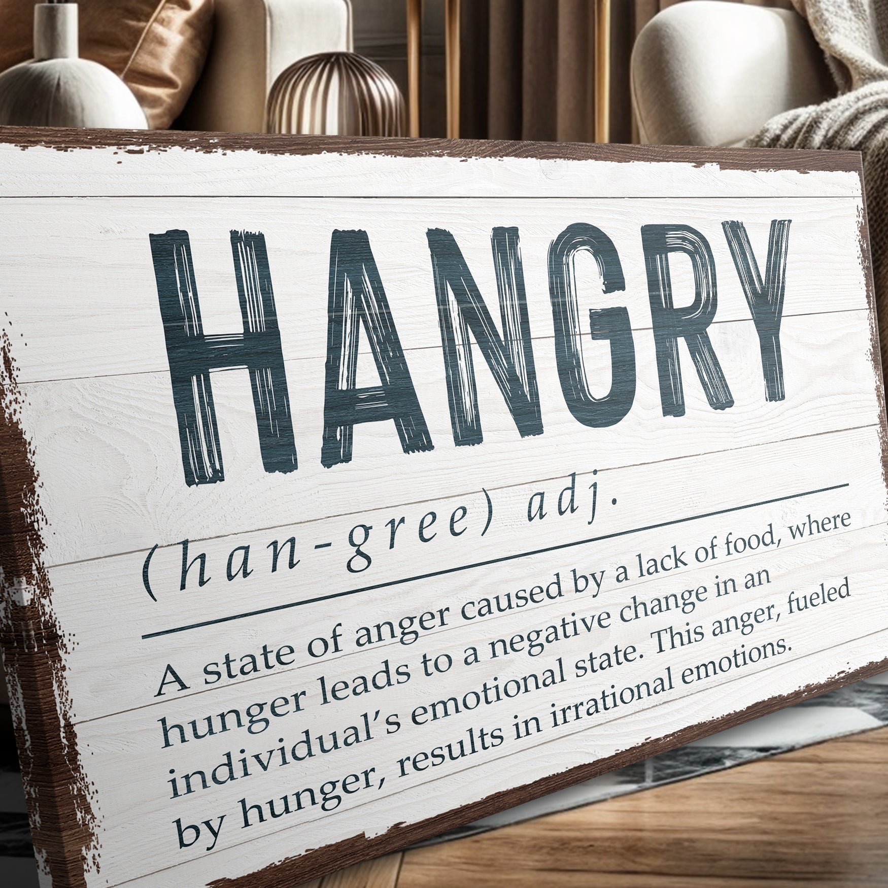 Hangry Kitchen Sign II on sale at MyriadMart