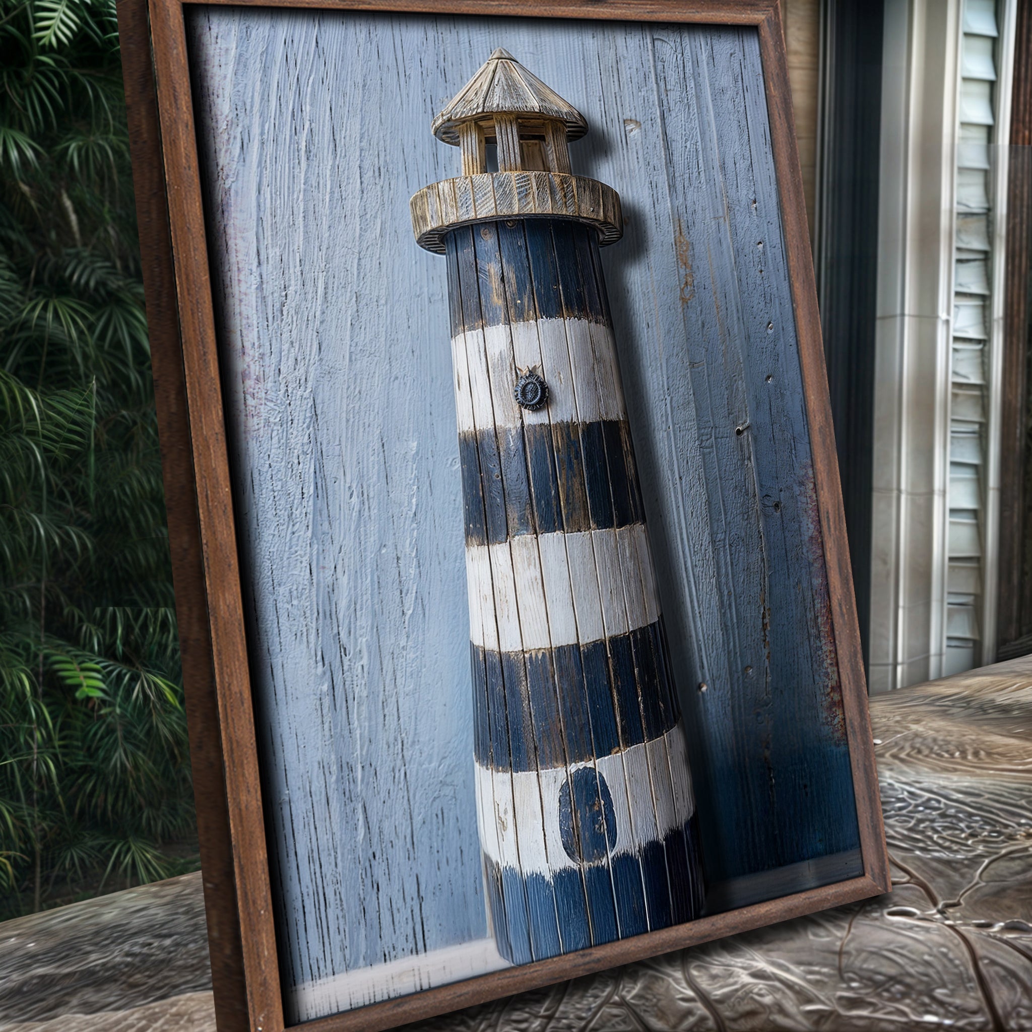 Wooden Lighthouse Coastal Wall Art on sale at MyriadMart