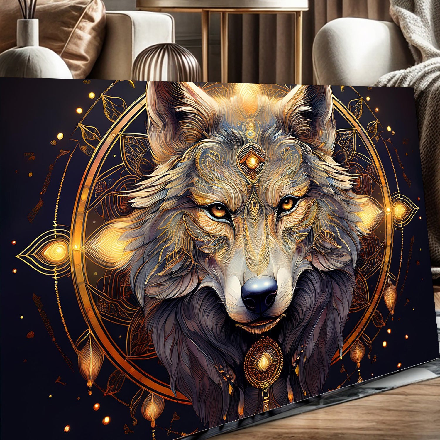 Wolf Head Wall Art on sale at MyriadMart