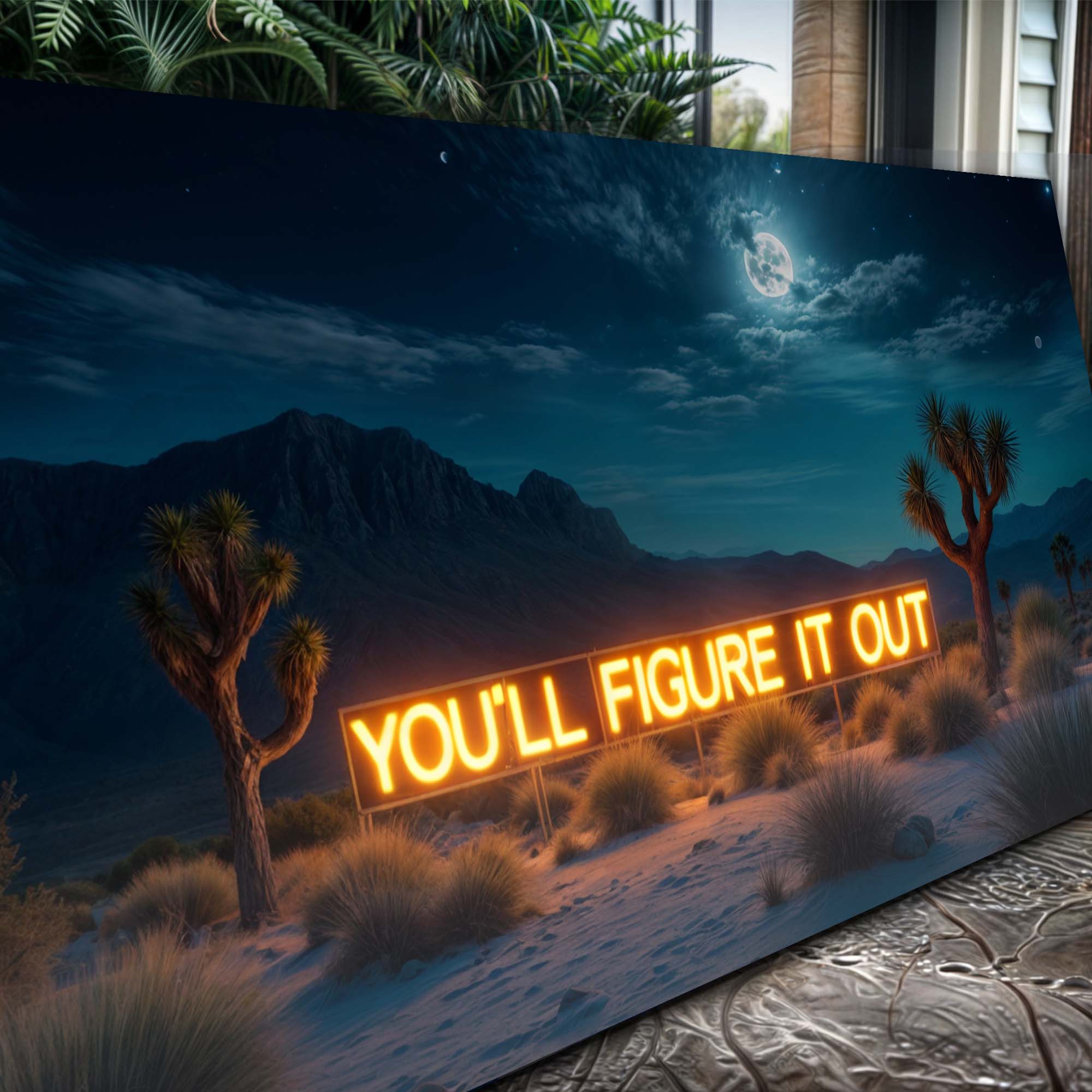 You'll Figure It Out Motivational Wall Sign on sale at MyriadMart