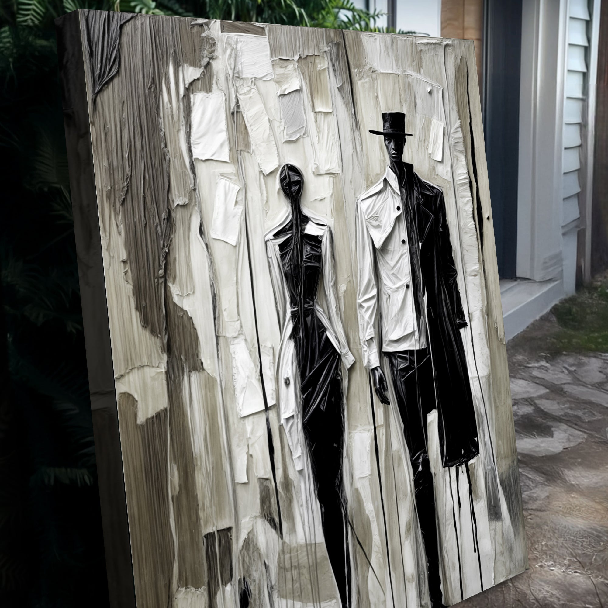 Beige & Black Minimalist Wall Art on sale at MyriadMart