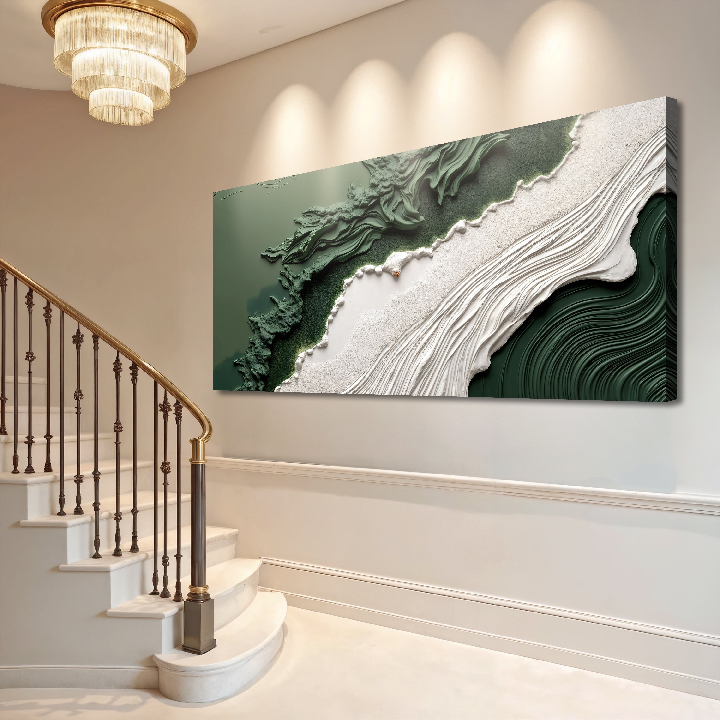 Green Rivers Abstract Wall Art VI on sale at MyriadMart