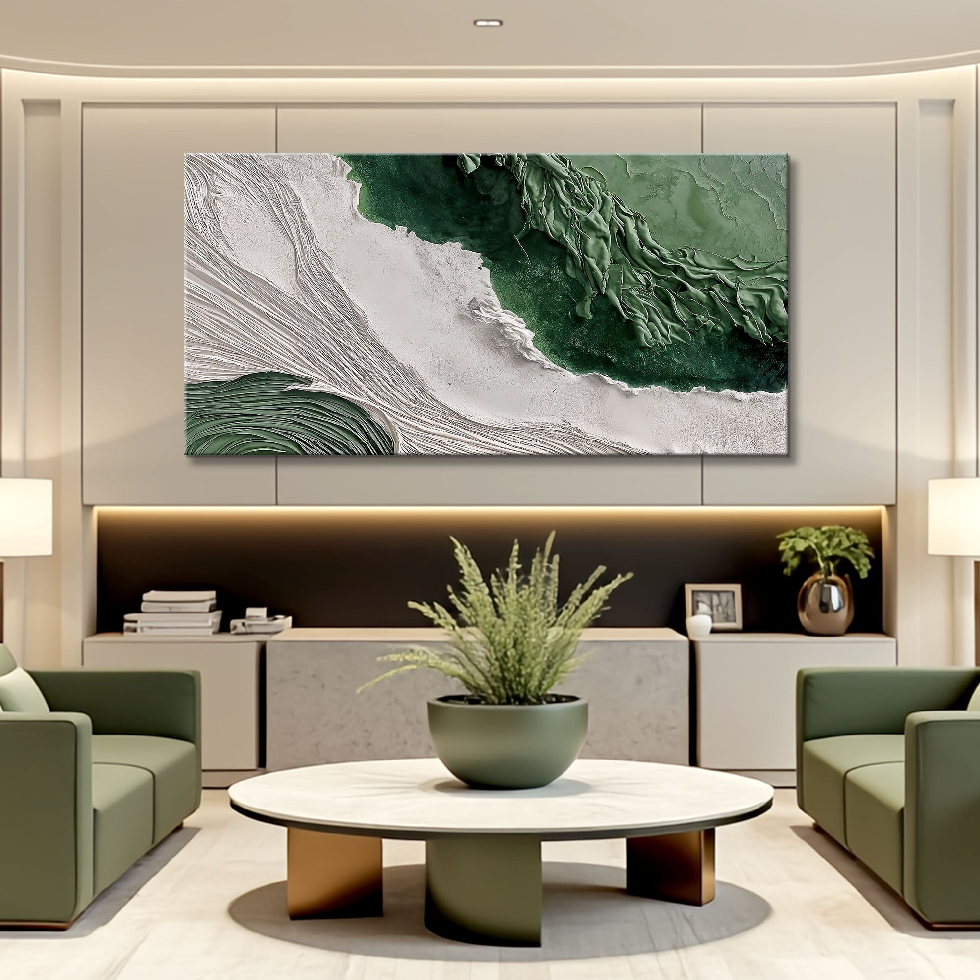 Green Rivers Abstract Wall Art II on sale at MyriadMart