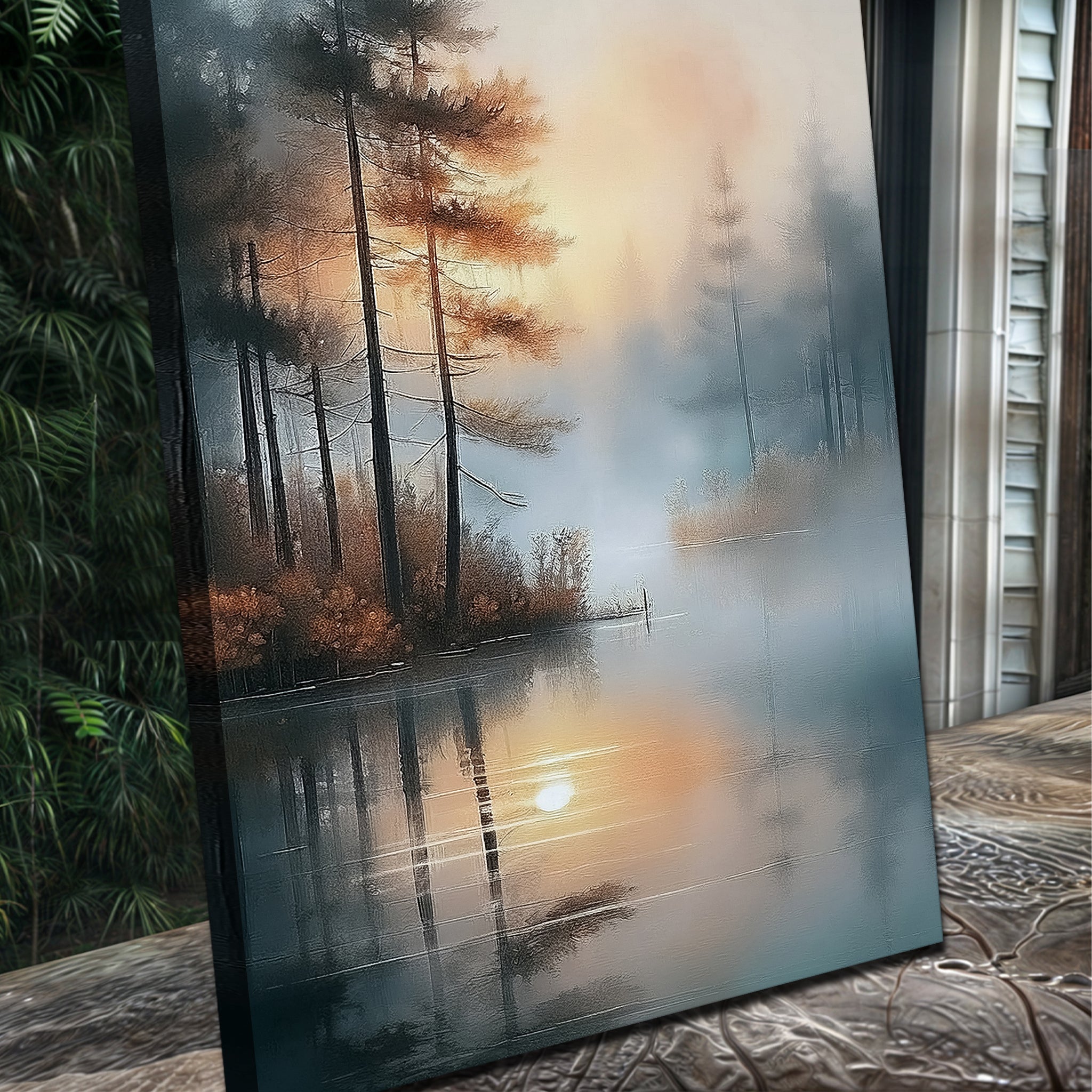 Misty Lake Wall Art on sale at MyriadMart