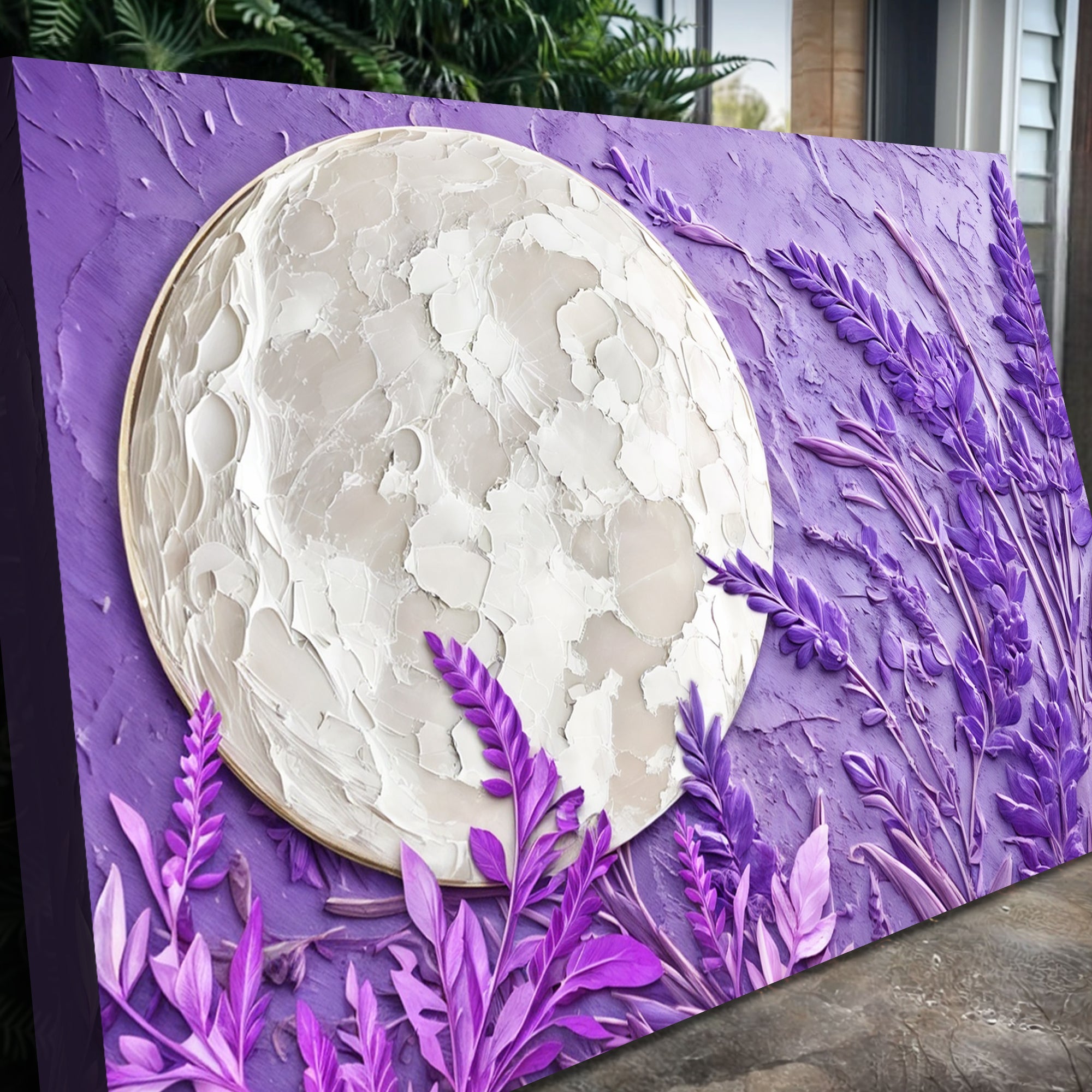 3D Lavander Moon Wall Art on sale at MyriadMart