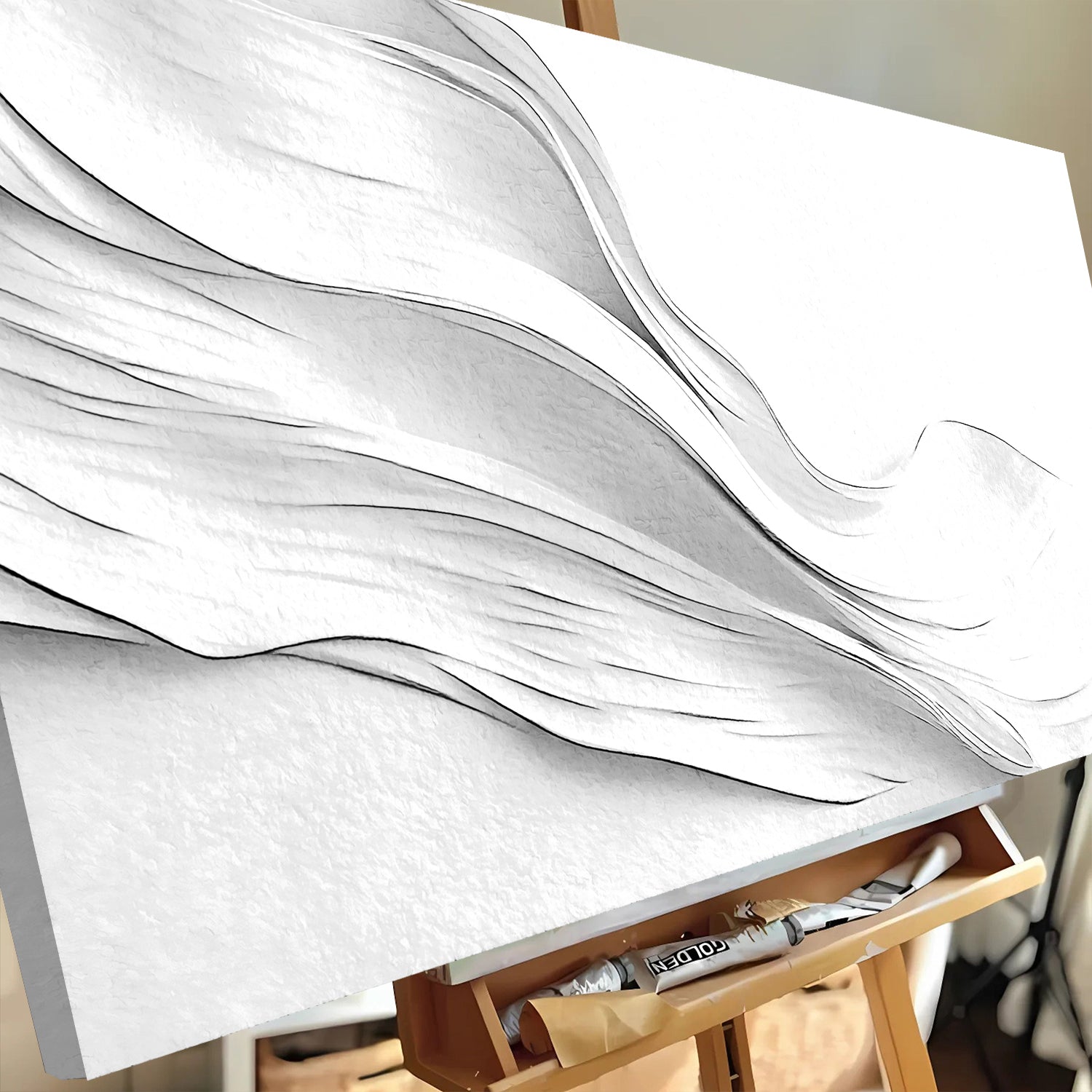 White Minimalist Wall Art on sale at MyriadMart