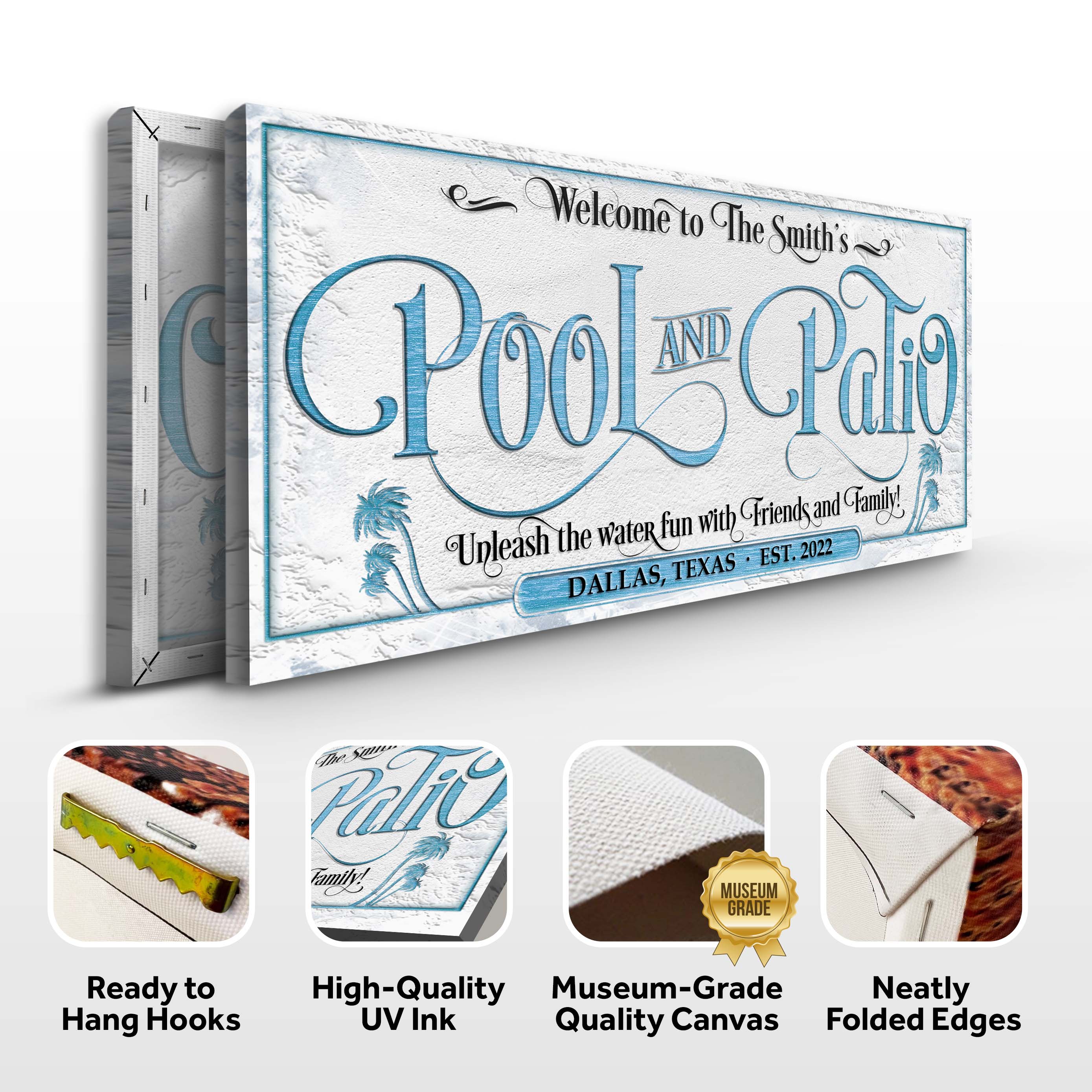 Personalized Pool & Patio Sign on sale at MyriadMart