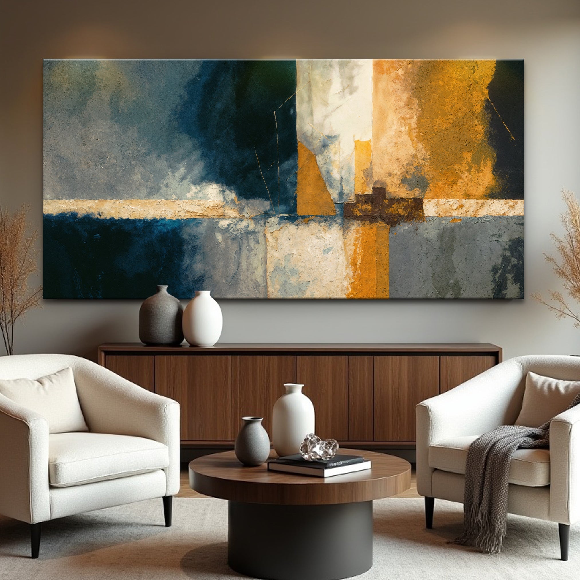 Abstract Geometric Lines Wall Art on sale at MyriadMart