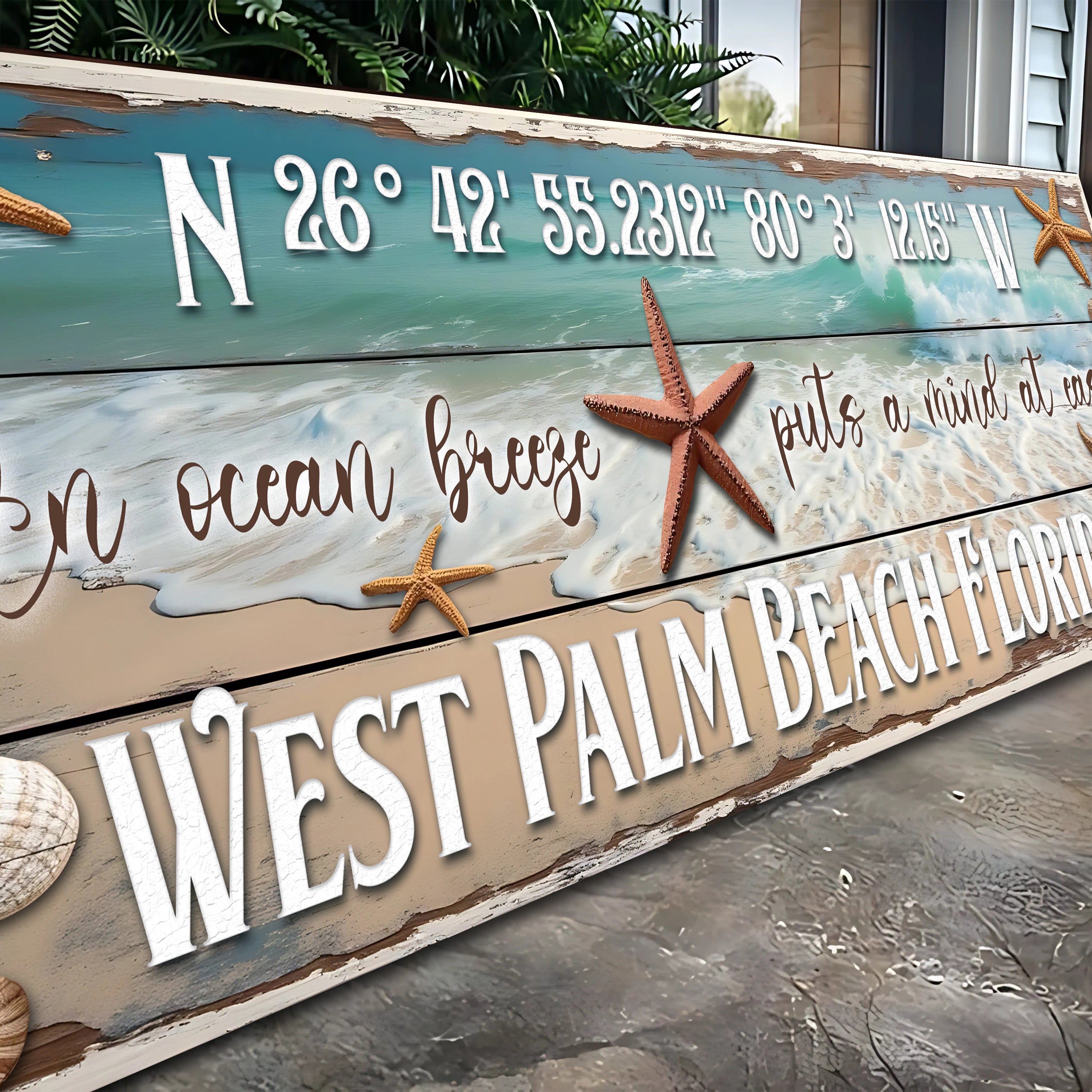 Personalized Beach House Coastal Sign III on sale at MyriadMart