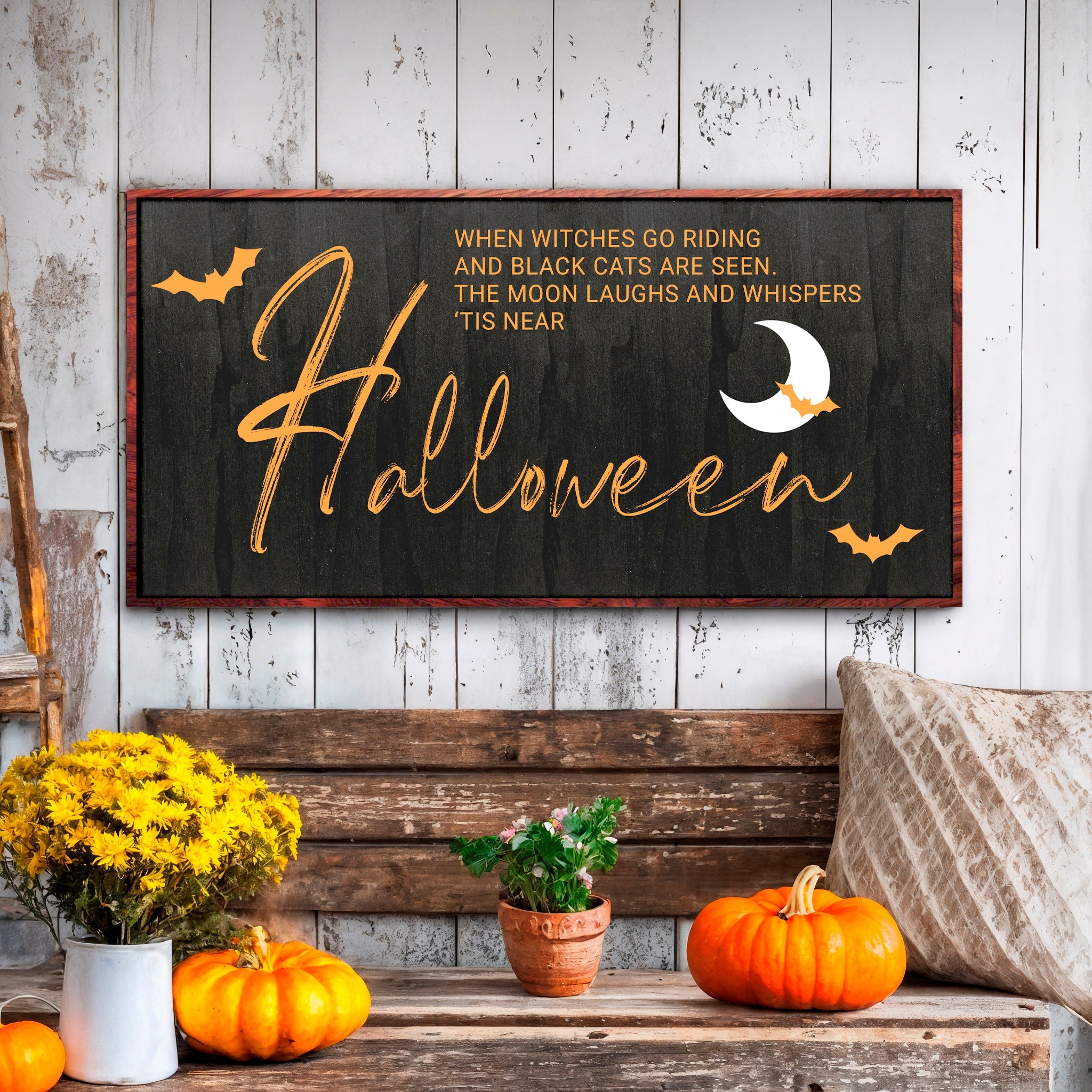 When Witches Halloween Wall Sign on sale at MyriadMart