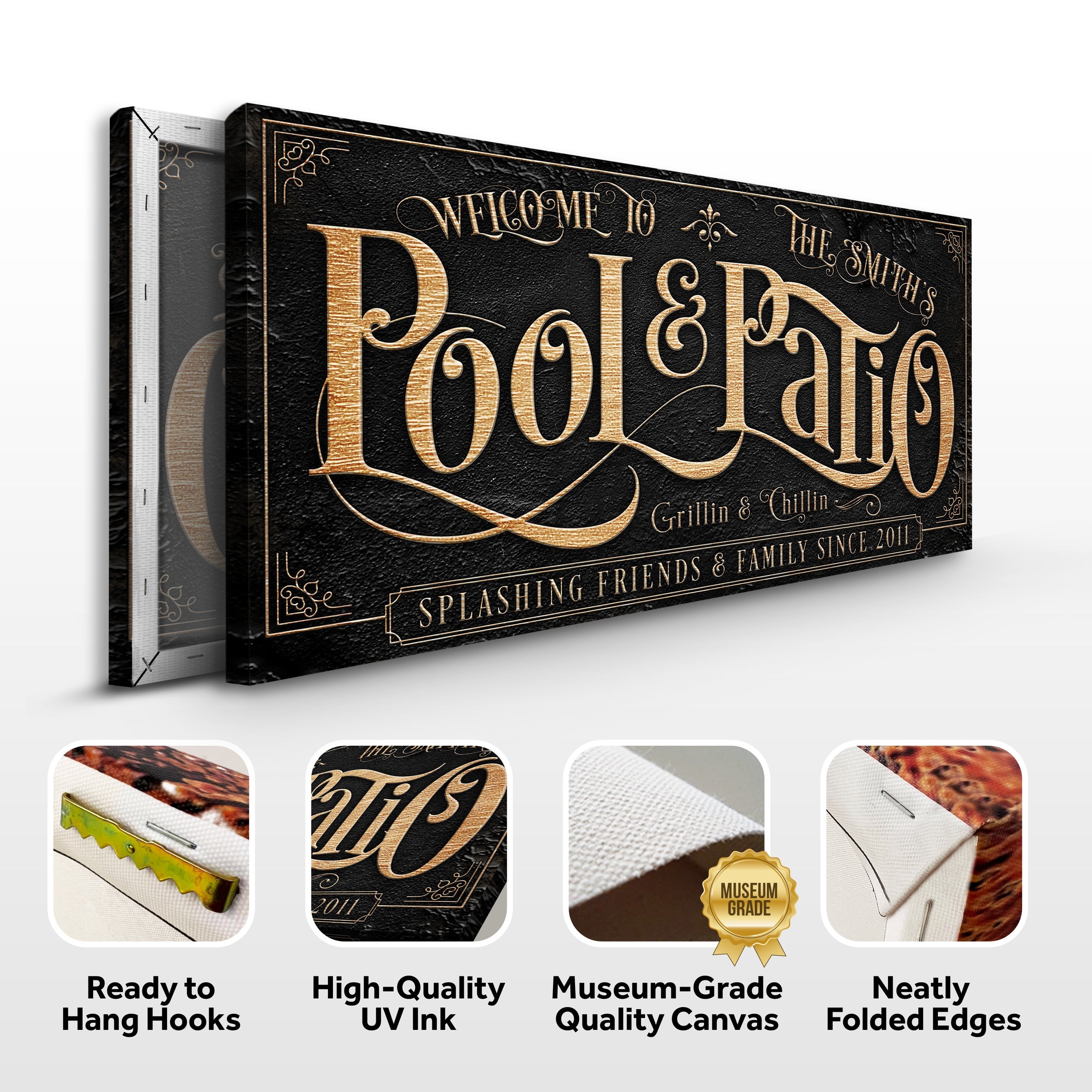 Personalized Pool & Patio Sign II on sale at MyriadMart