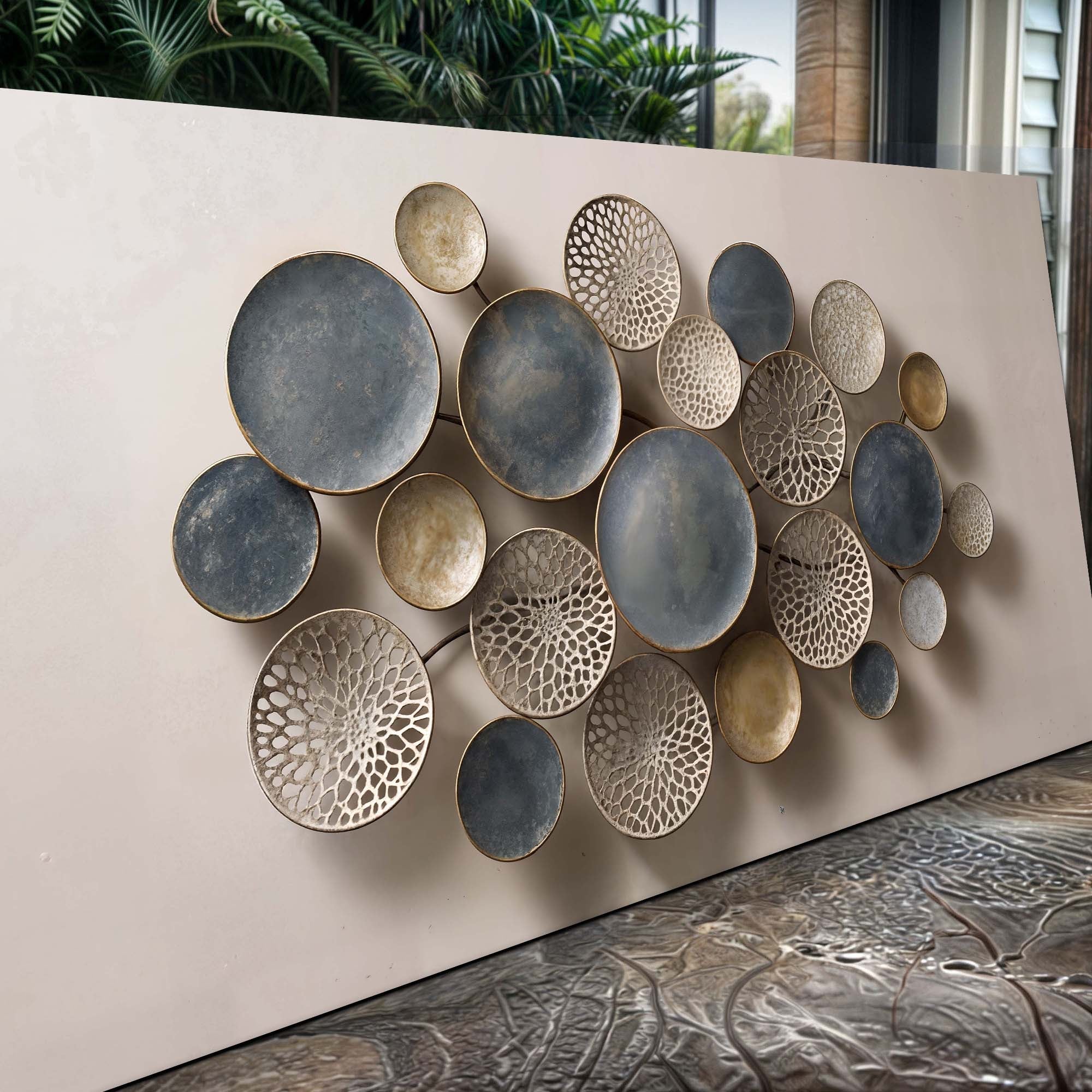 Lotus Leaf Abstract Wall Art IV on sale at MyriadMart