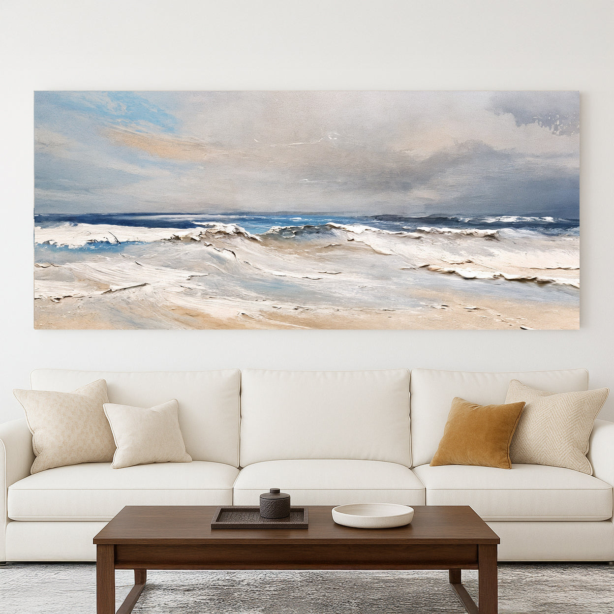 Serene Ocean Wave Coastal Wall Art IX on sale at MyriadMart