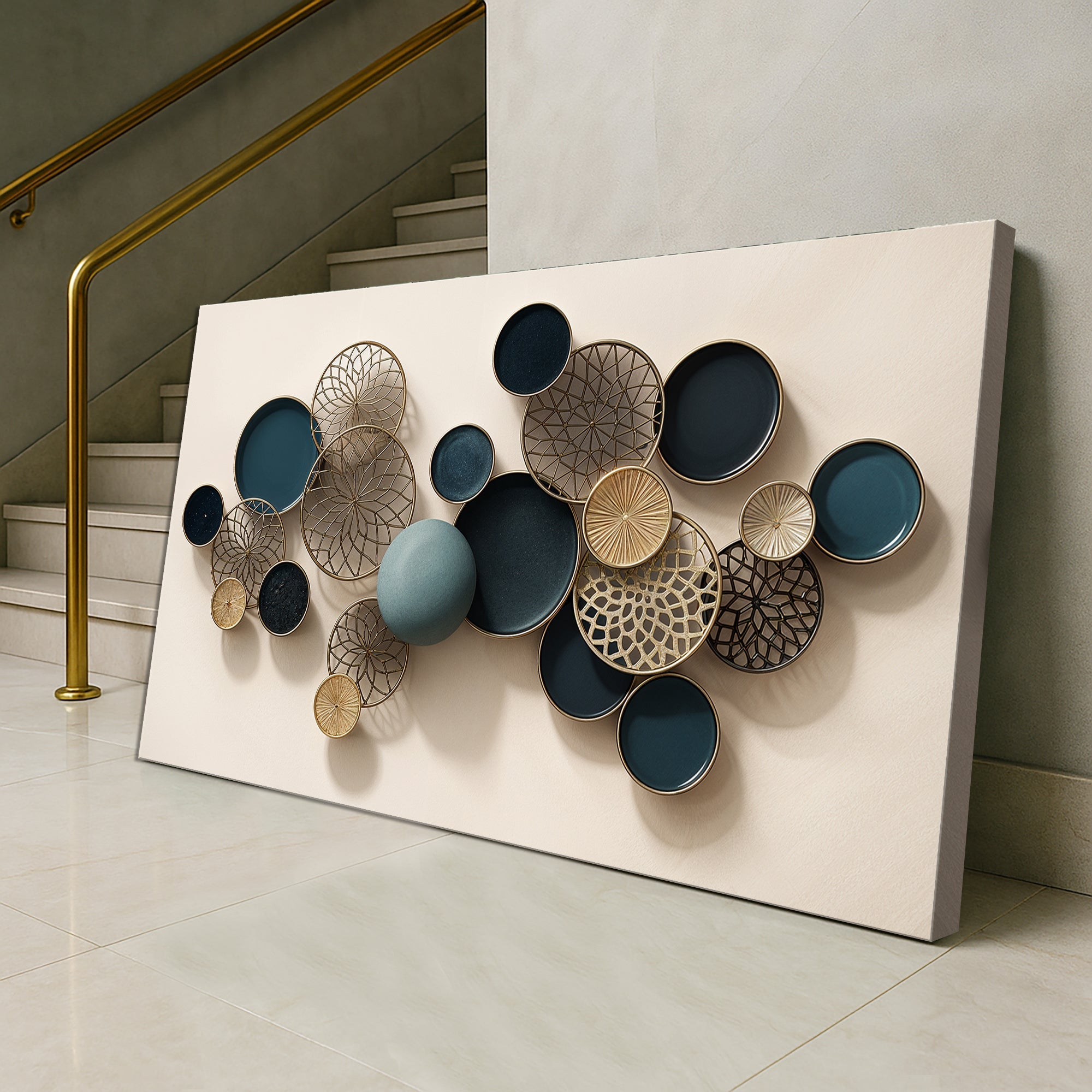 Lotus Leaf Abstract Wall Art on sale at MyriadMart