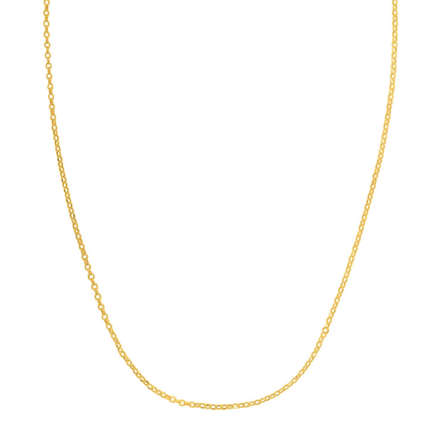 Double Extendable Cable Chain in 14k Yellow Gold 1.40 mm on sale at MyriadMart
