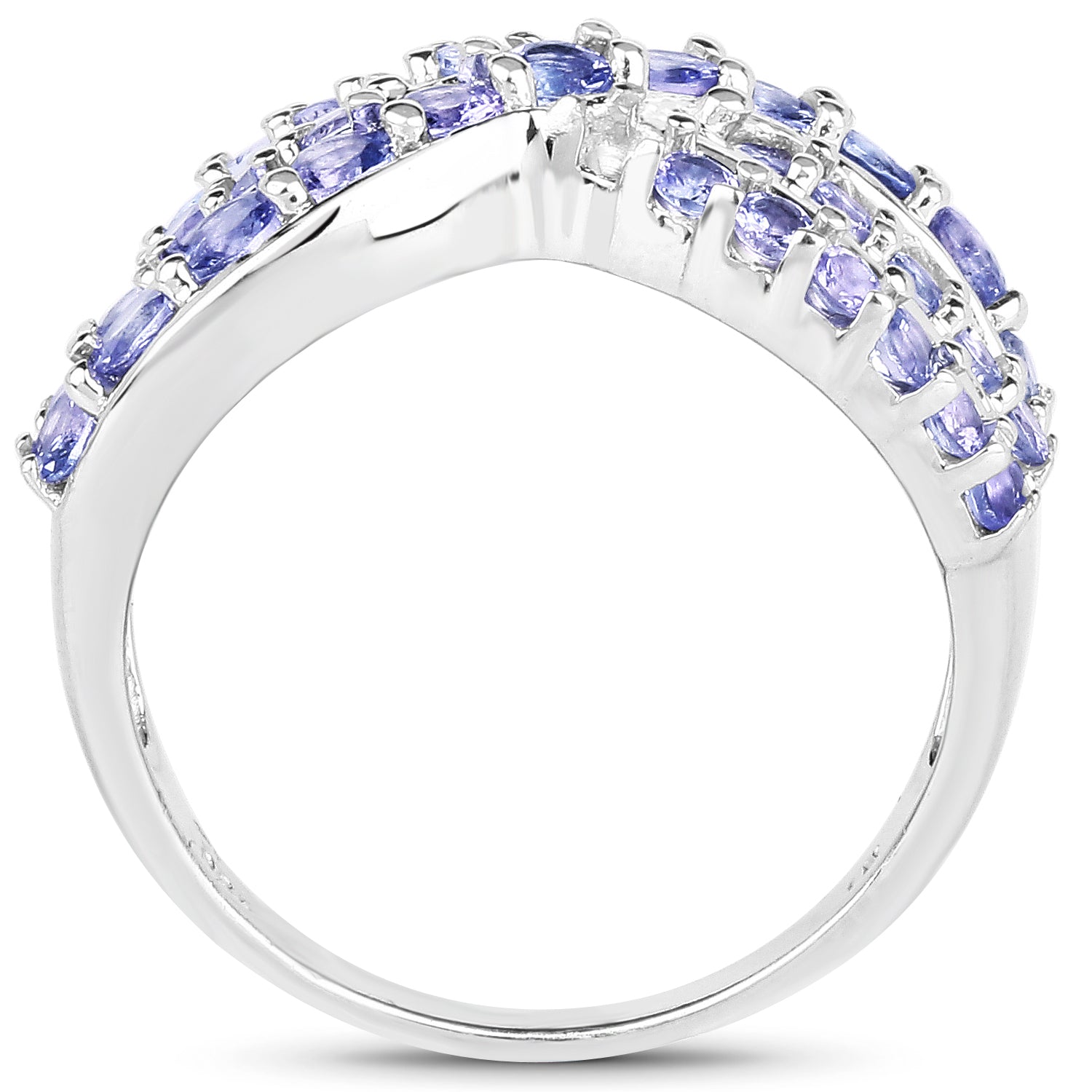 1.49 Carat Genuine Tanzanite .925 Sterling Silver Ring on sale at MyriadMart
