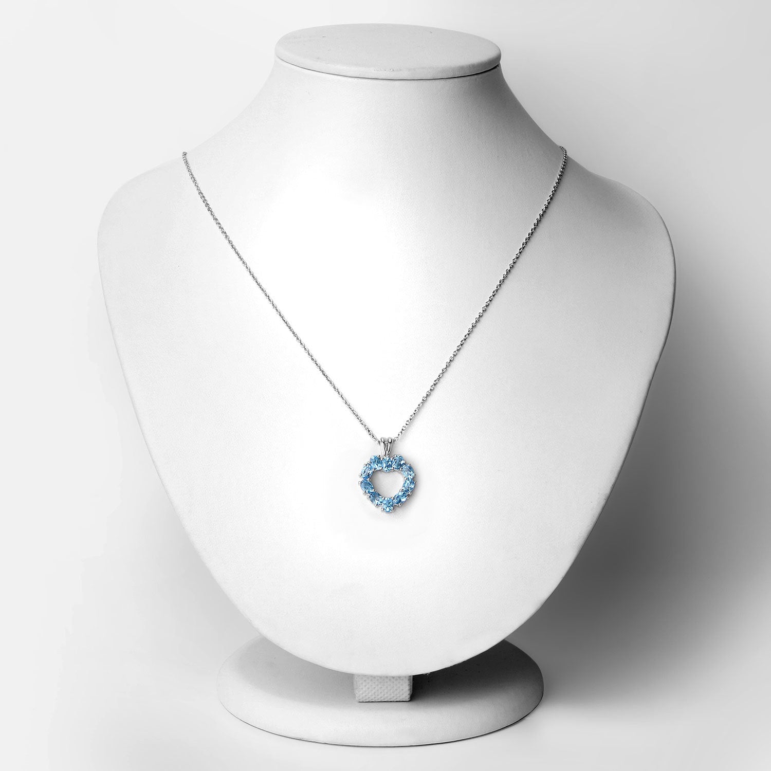 1.90 Carat Genuine Swiss Blue Topaz .925 Sterling Silver Pendant on sale at MyriadMart