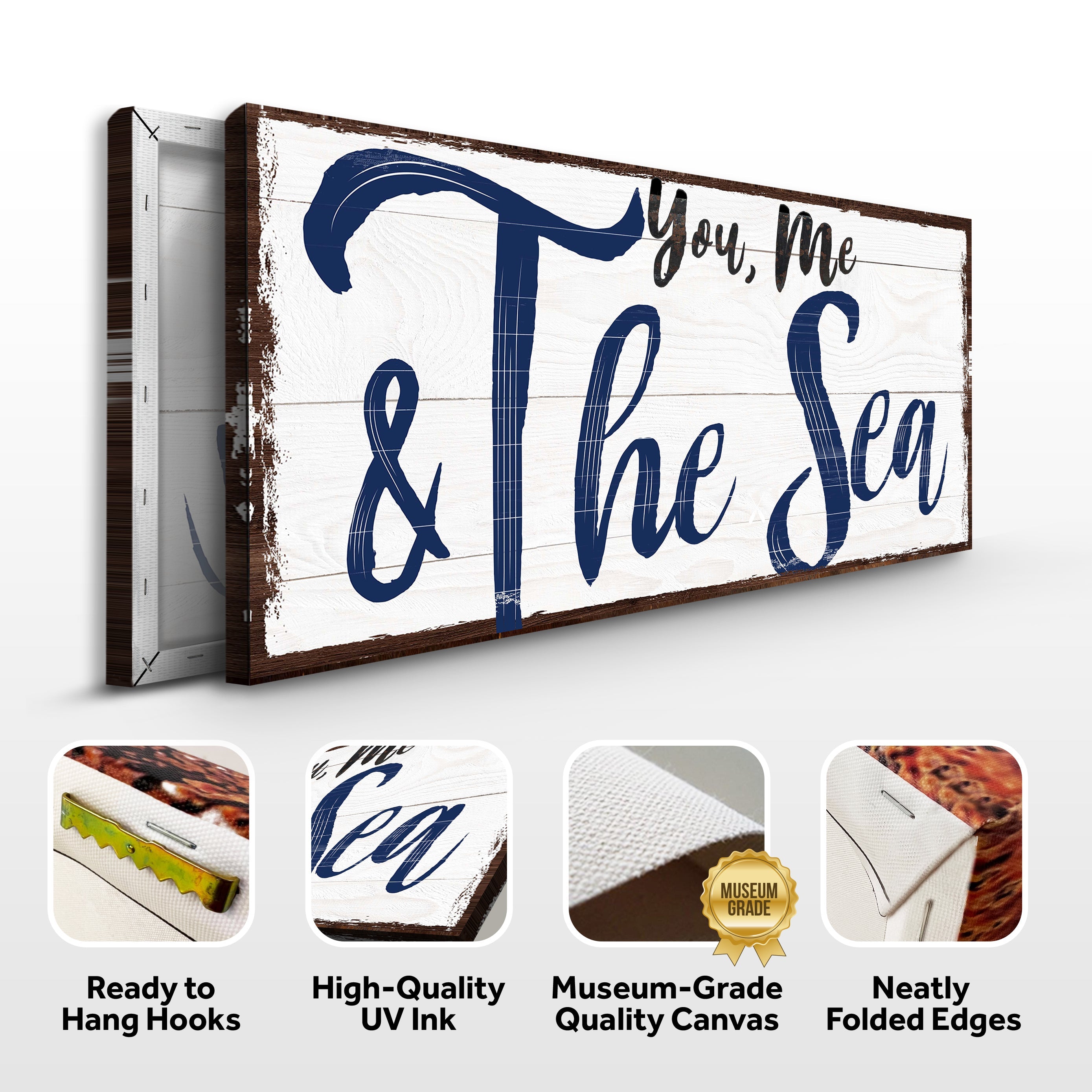 You, Me And The Sea Beach Sign II on sale at MyriadMart