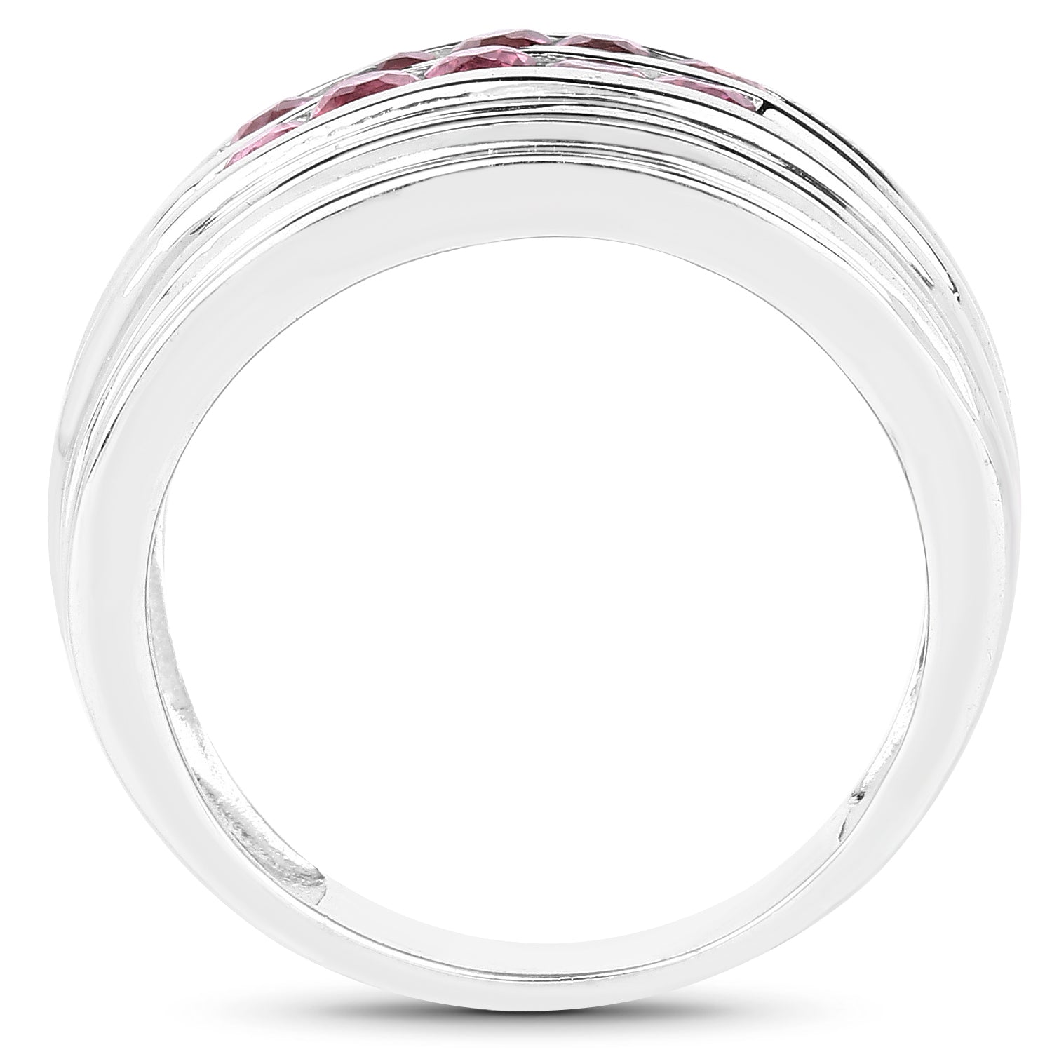 1.00 Carat Genuine Pink Tourmaline .925 Sterling Silver Ring on sale at MyriadMart
