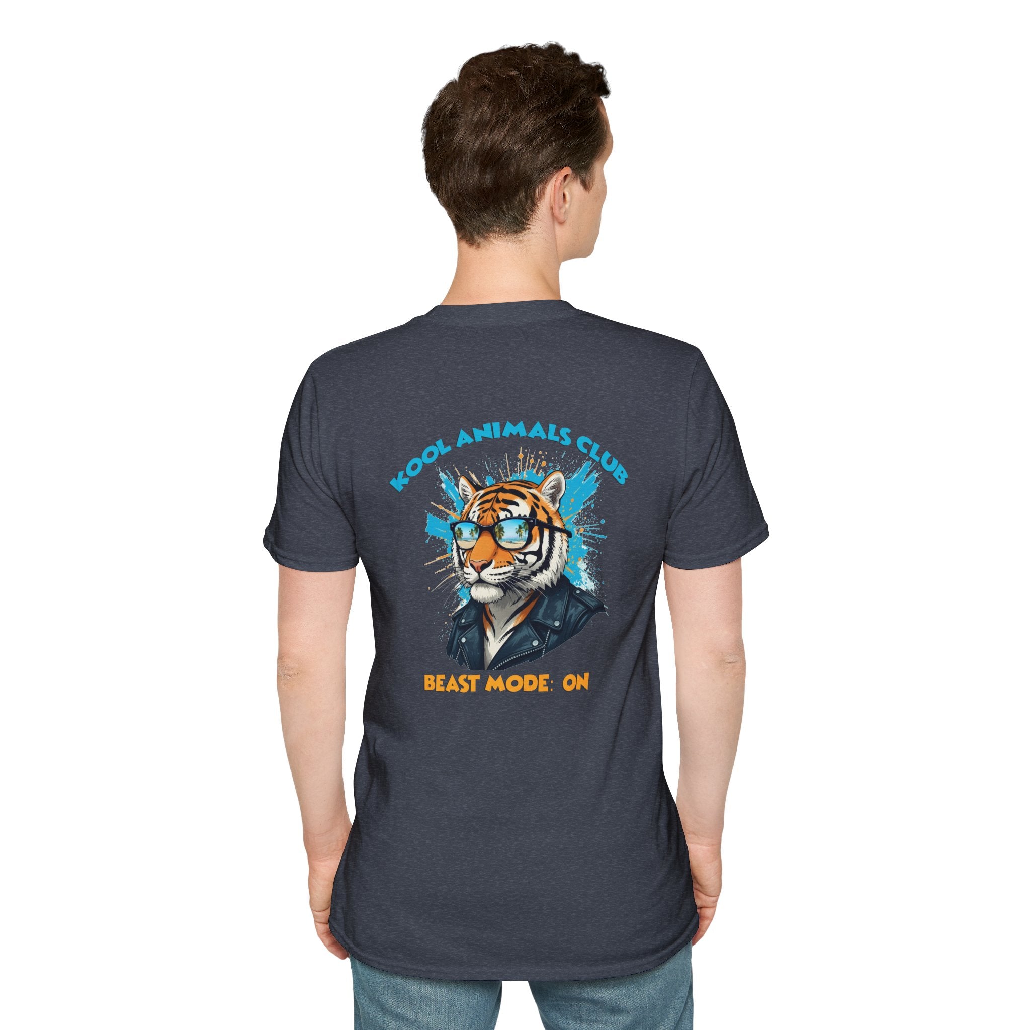 Kool Animals Club Tee, Beast Mode Unisex T-Shirt, Fun Graphic Tee, Animal Lover Gift, Cool Casual Wear, Cool Tiger on sale at MyriadMart