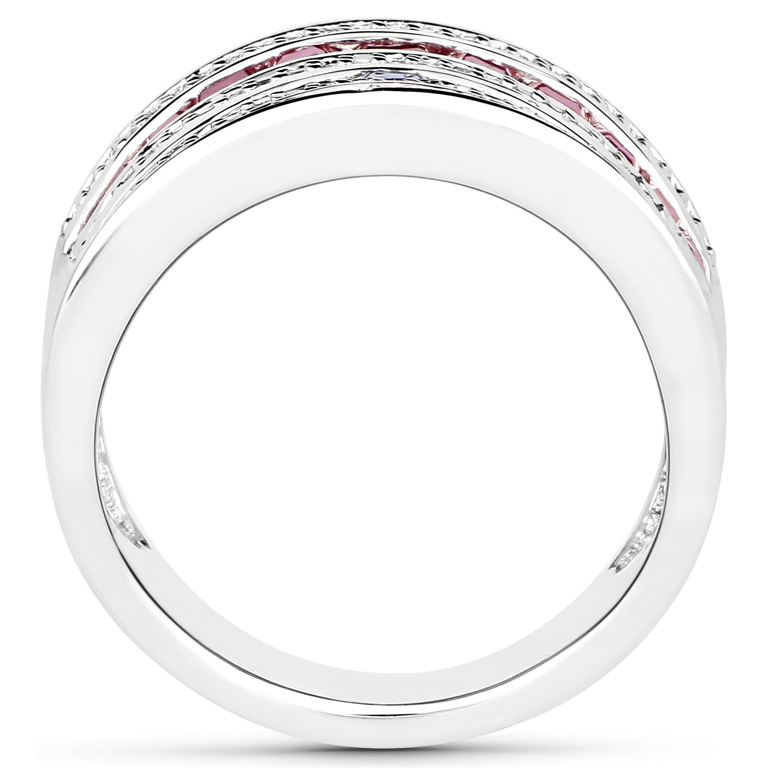 3.36 Carat Genuine Multi Stones .925 Sterling Silver Ring on sale at MyriadMart