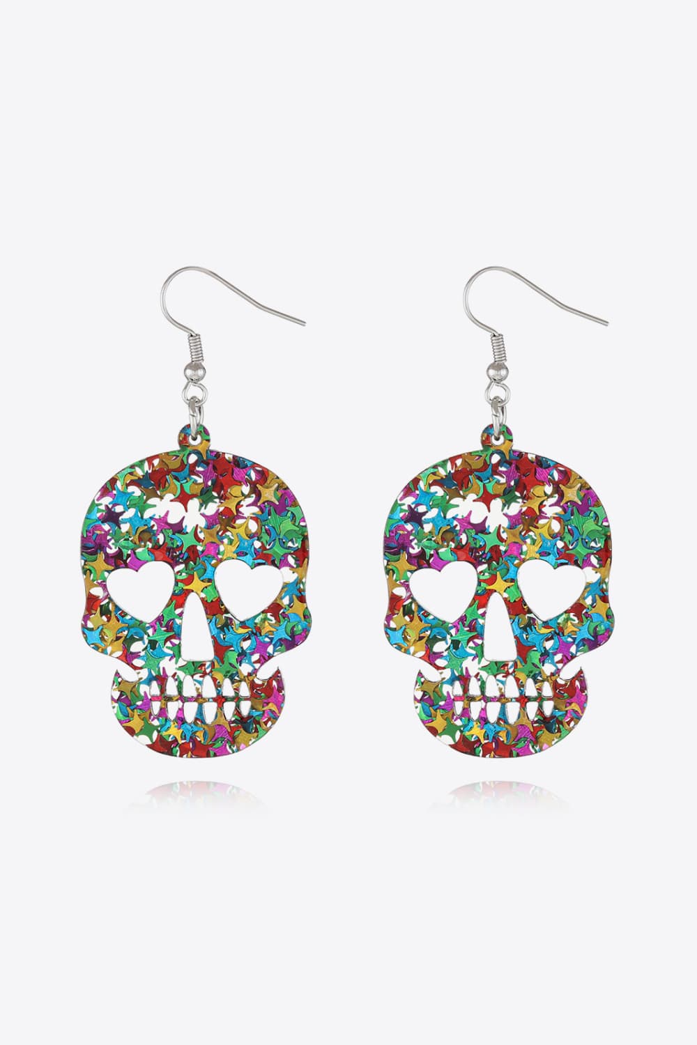 Acrylic Skull Drop Earrings - MyriadMart