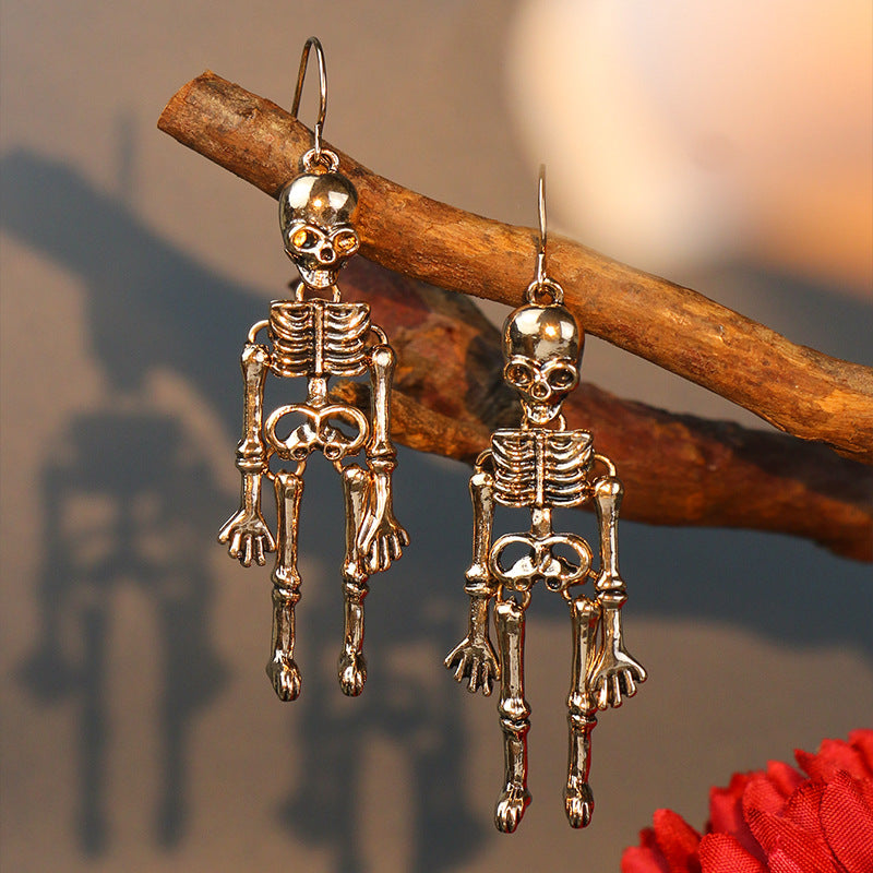 Skeleton Alloy Earrings - MyriadMart