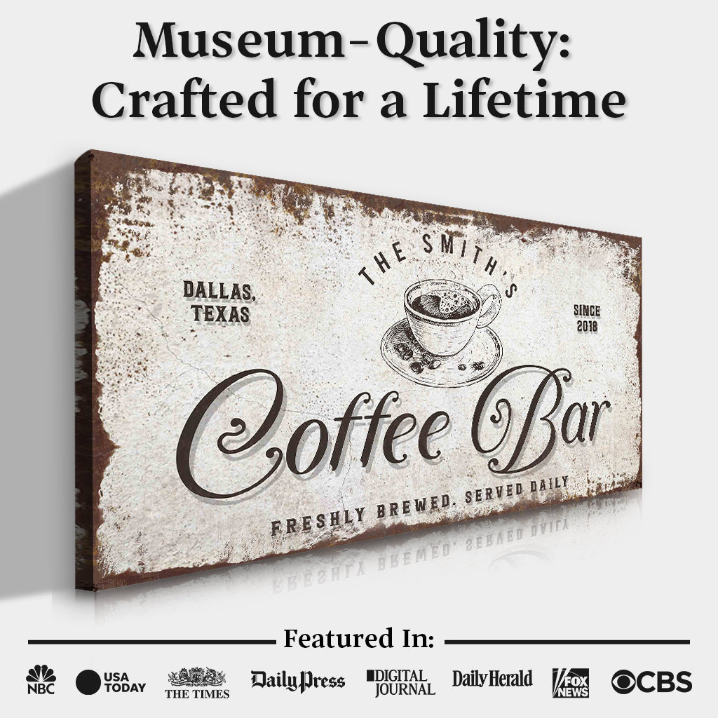 Coffee Bar Sign on sale at MyriadMart