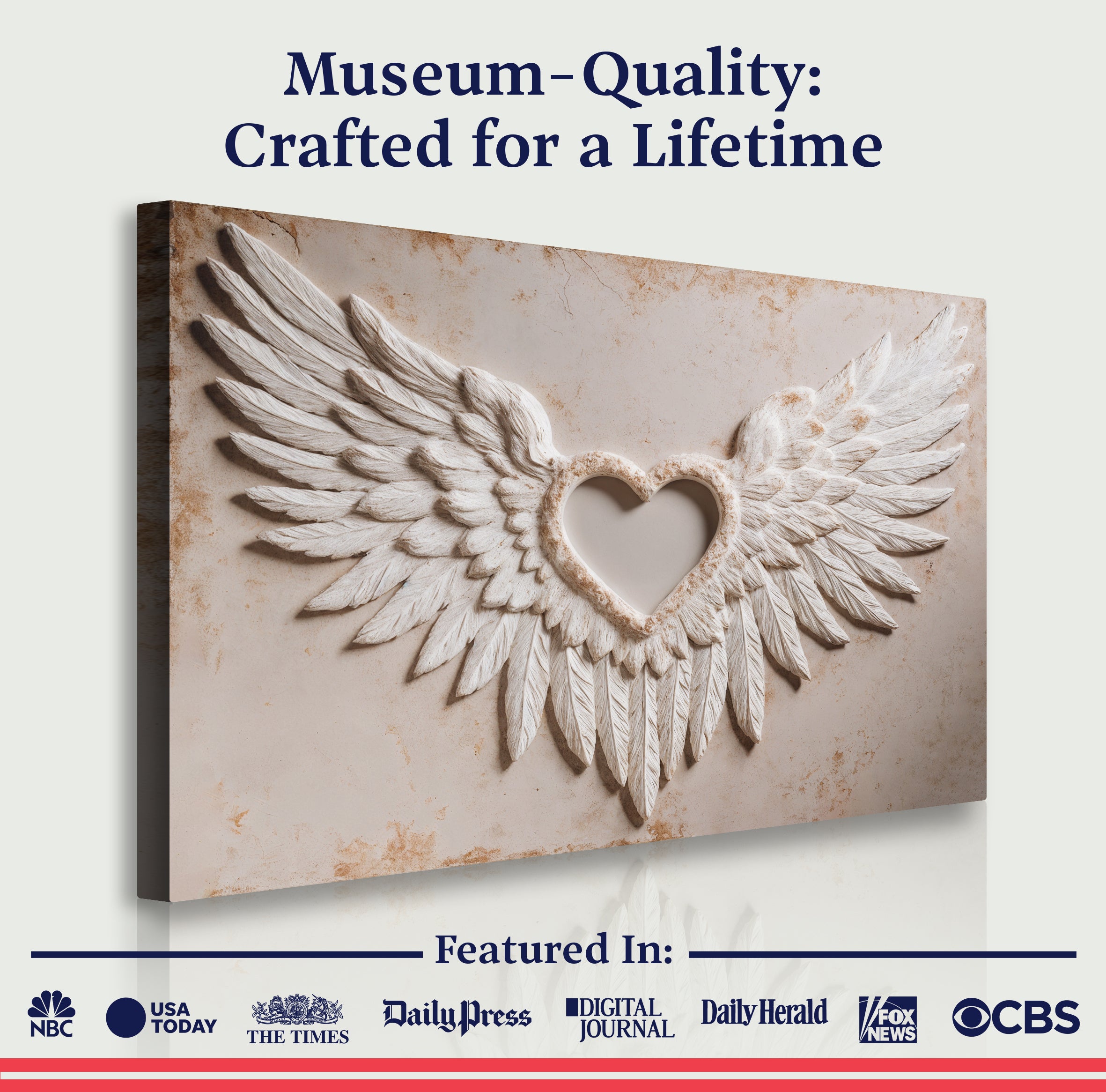 Wings of Love Abstract Wall Art II on sale at MyriadMart