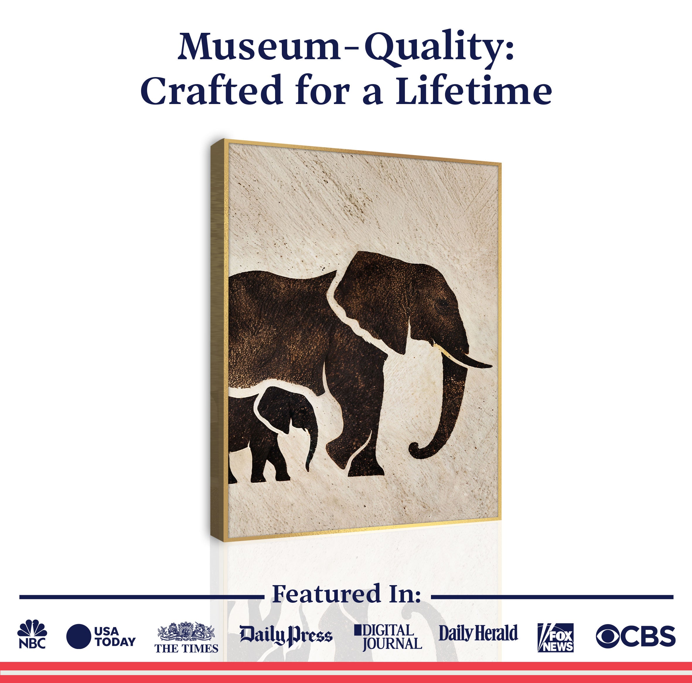 Elephant Heritage Wall Art on sale at MyriadMart