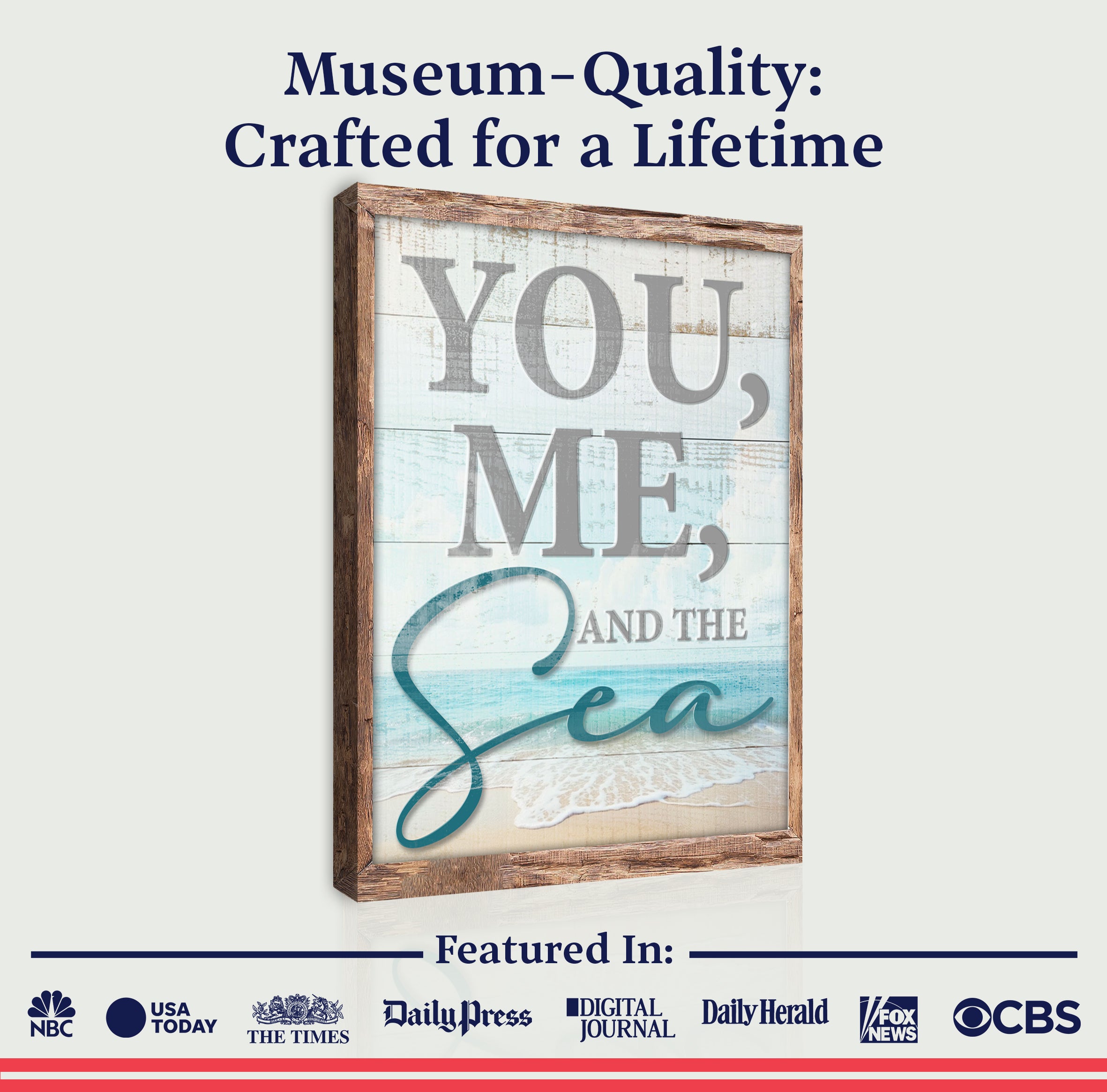 You Me and the Sea Coastal Sign II on sale at MyriadMart