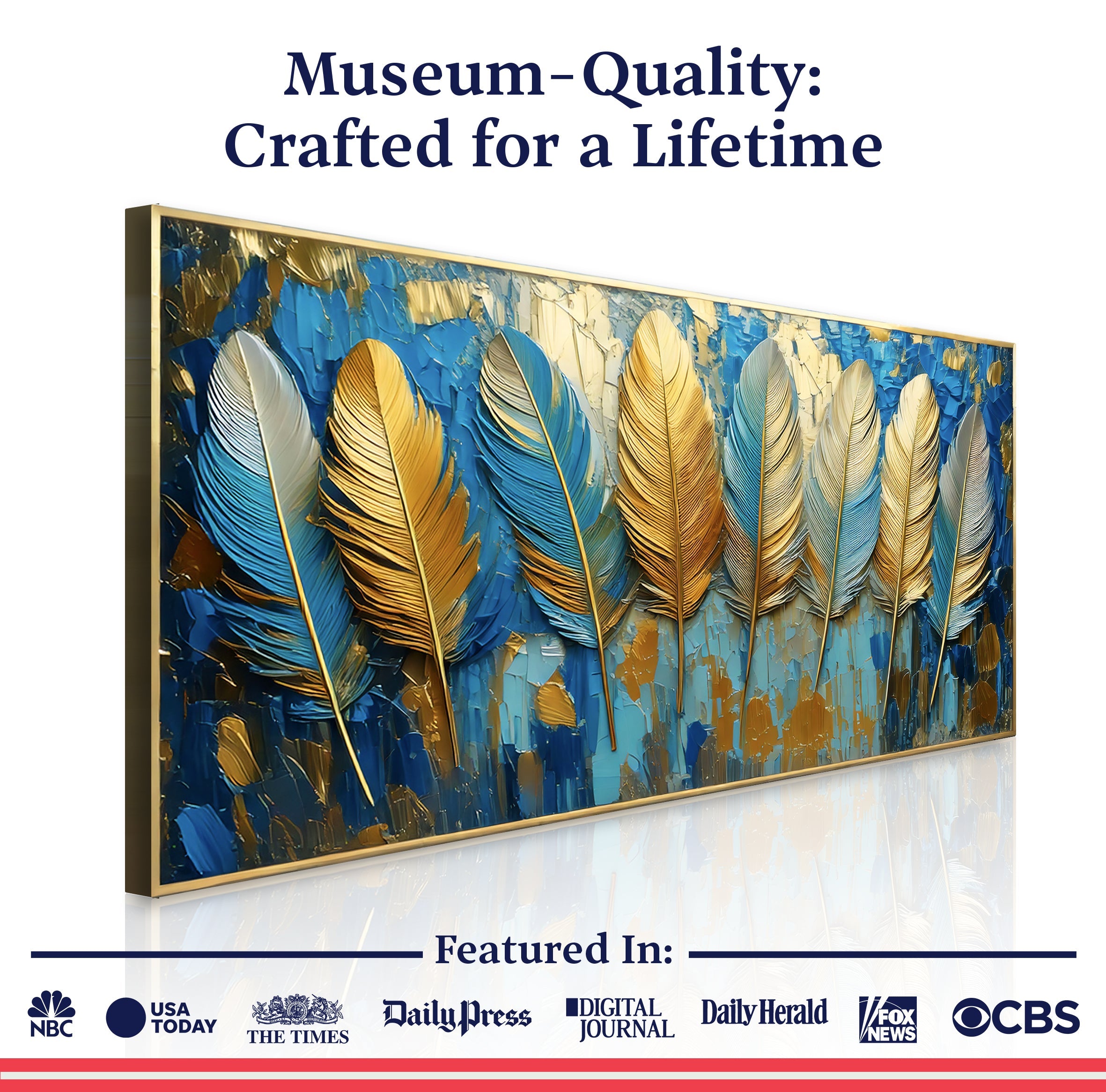 Confetti Sky Impasto Wall Art on sale at MyriadMart