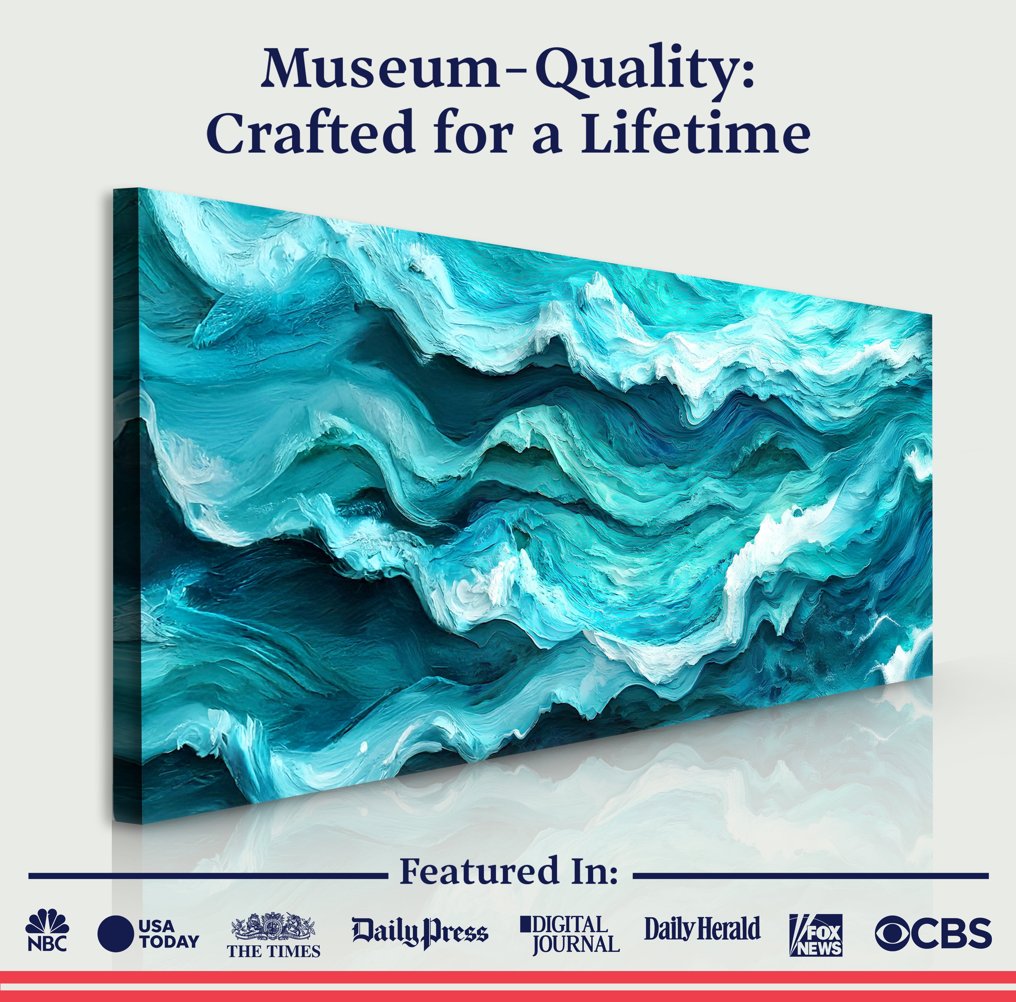 Blue Ocean Coastal Wall Art III on sale at MyriadMart