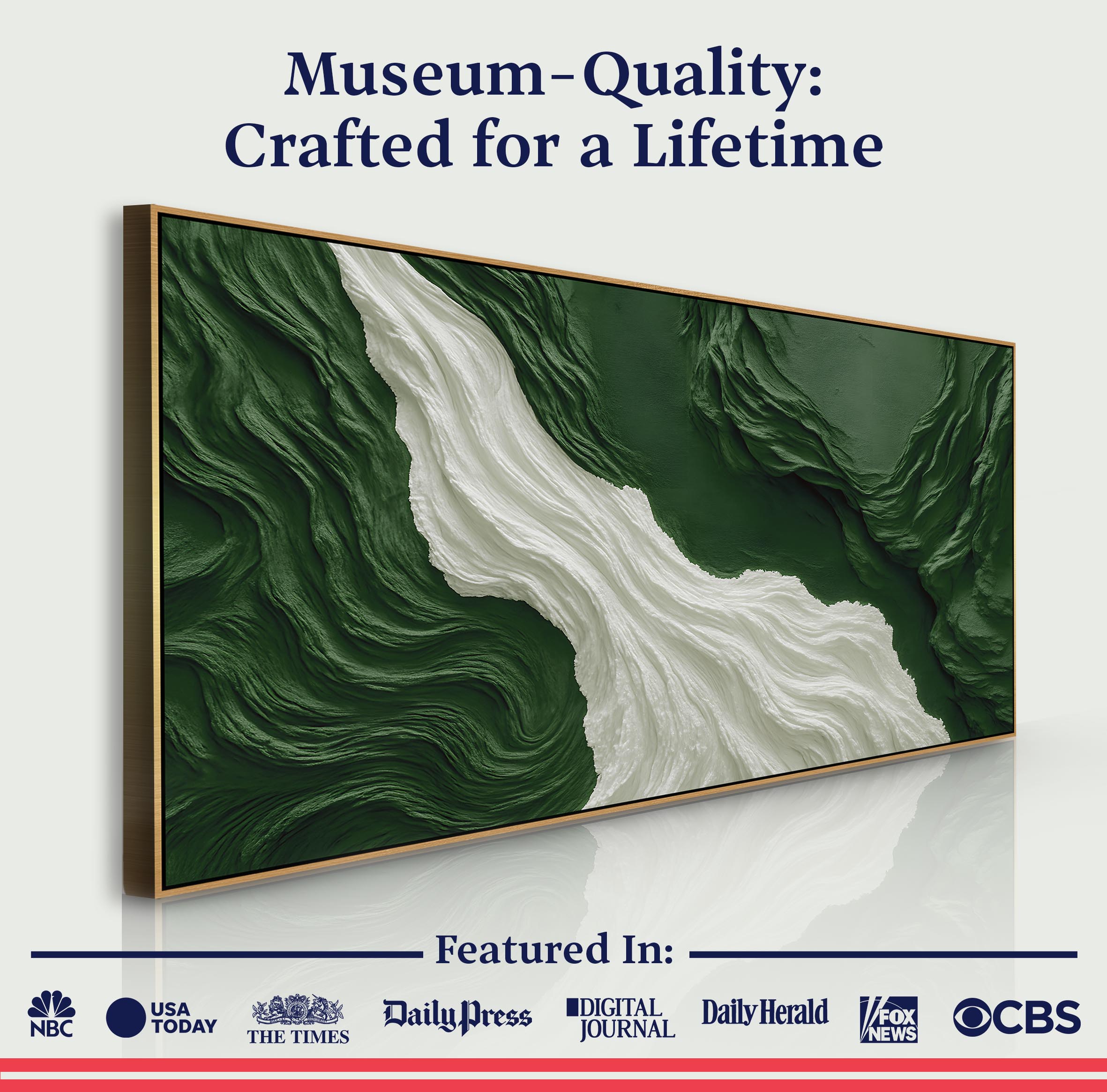 Green Rivers Abstract Wall Art on sale at MyriadMart