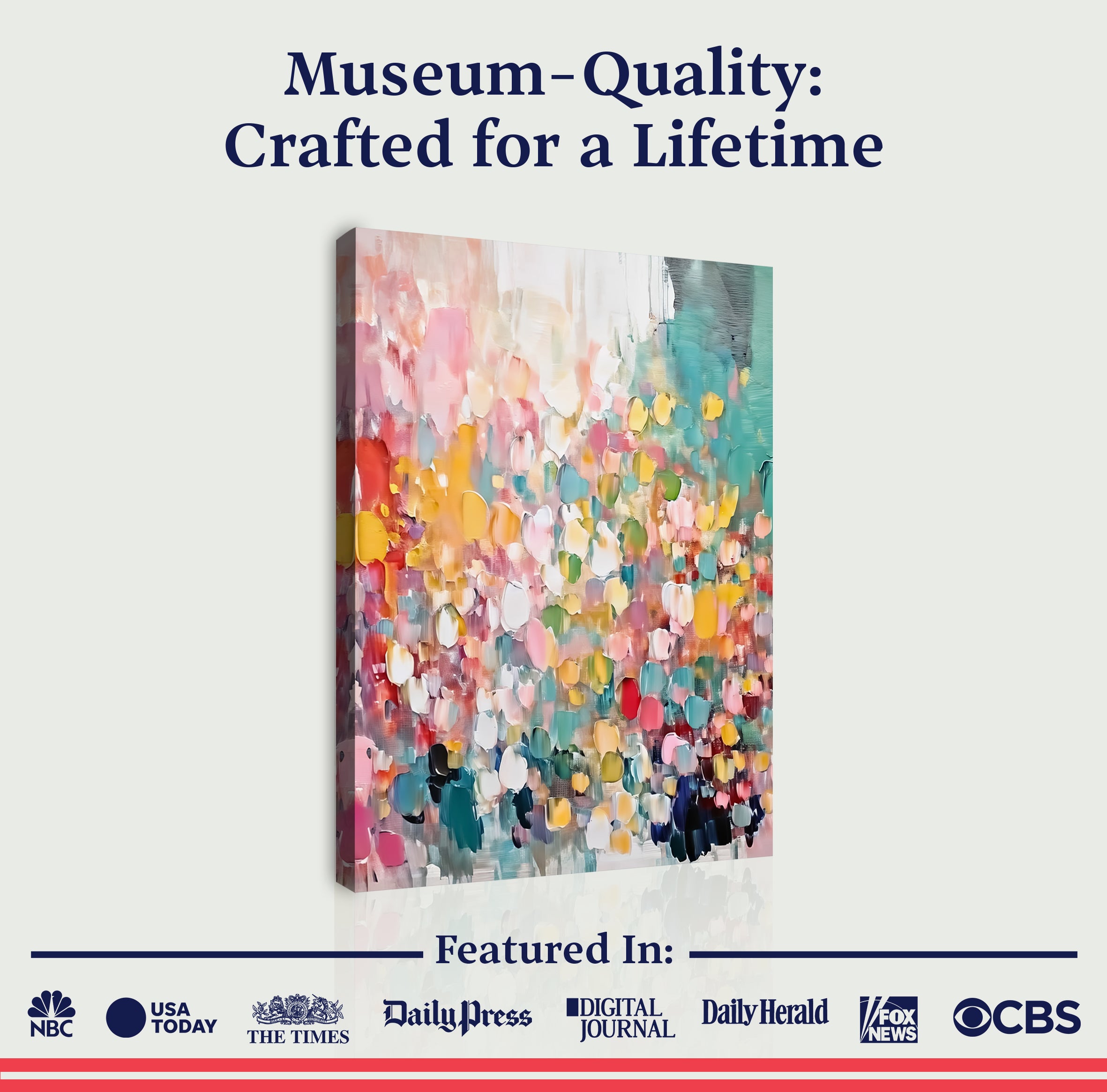 Wild Bloom Abstract Impasto Wall Art on sale at MyriadMart