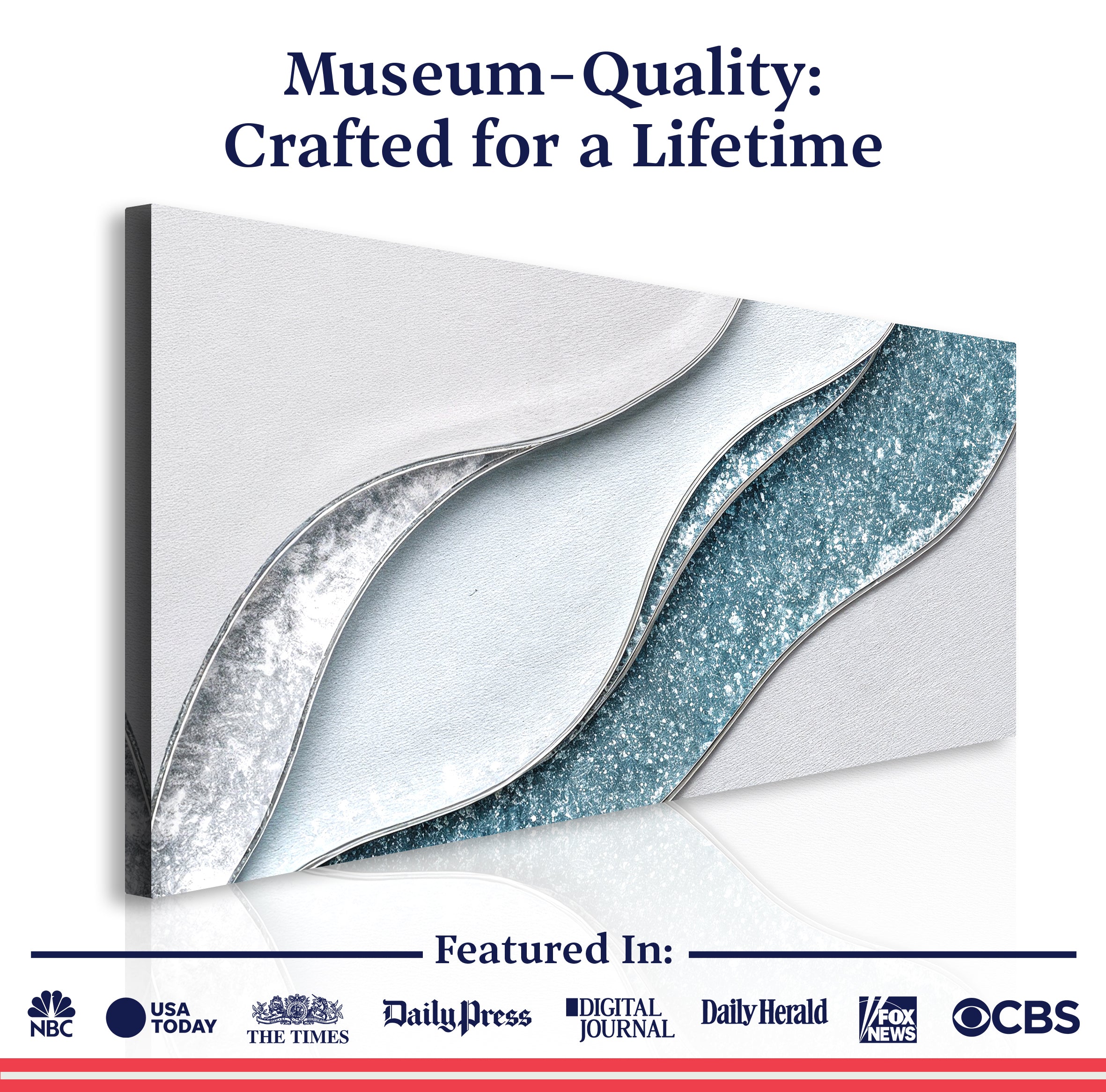 Lighter Waves Wall Art on sale at MyriadMart