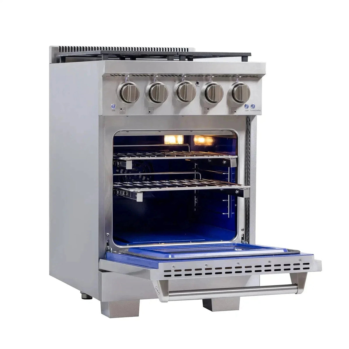 Kucht Professional 24" Gas Range Stainless Steel, True Simmer Burners, KFX2400X-S on sale at MyriadMart