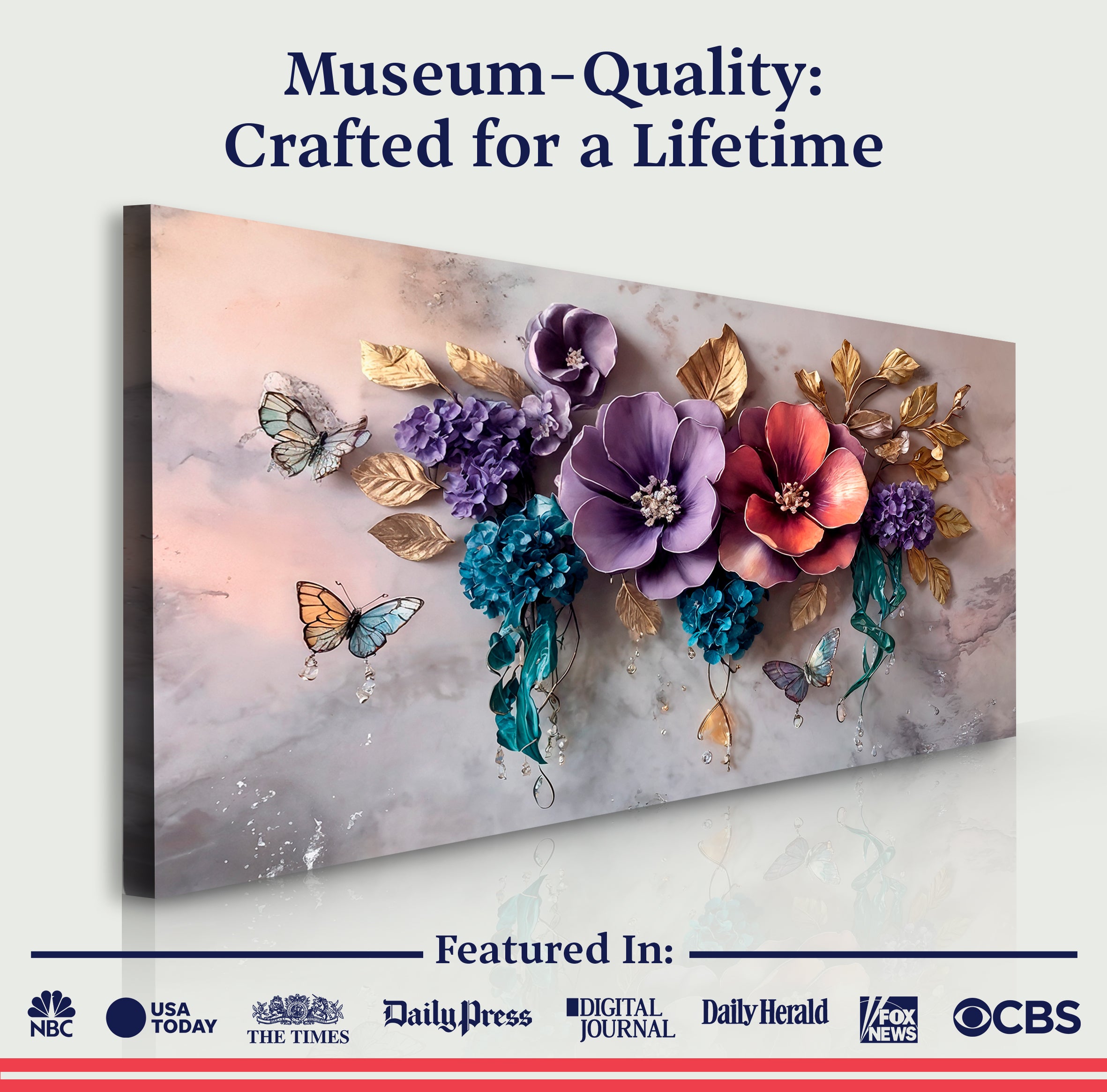 Floral Symphony Wall Art on sale at MyriadMart